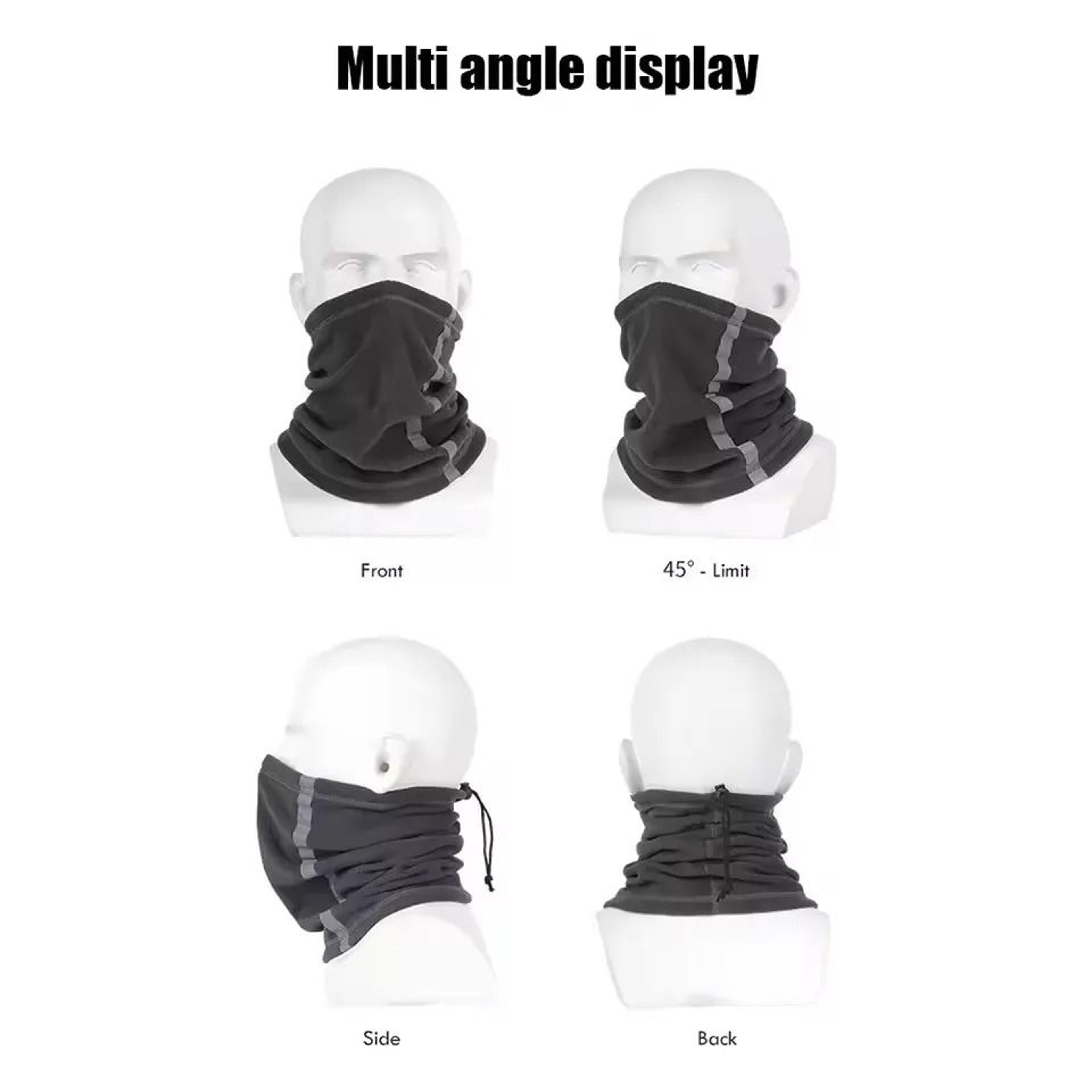 Winter Fleece Neck Warmer Mask For Motorcycling And Outdoor Activities 3