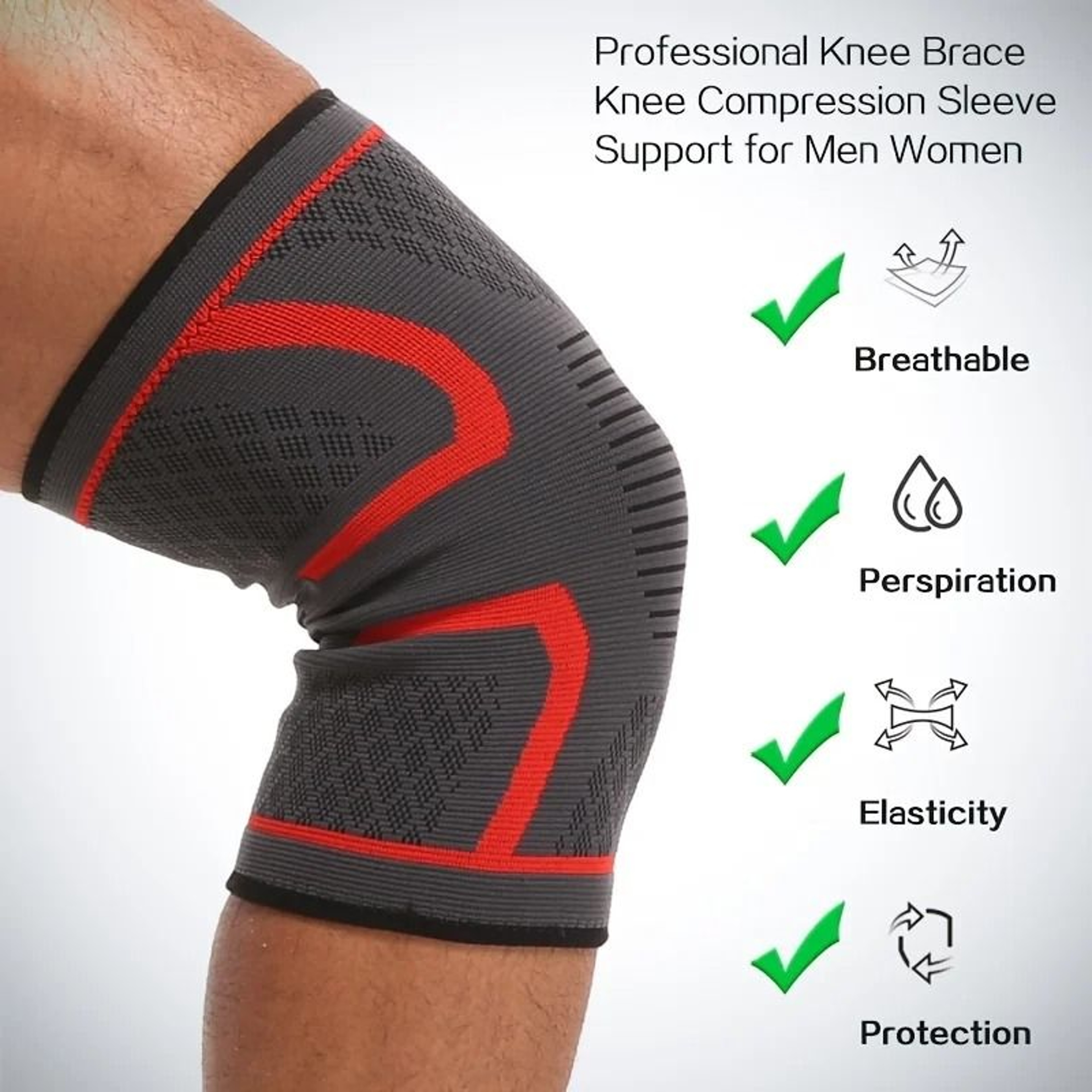 Compression Knee Sleeve For Support And Pain Relief 4