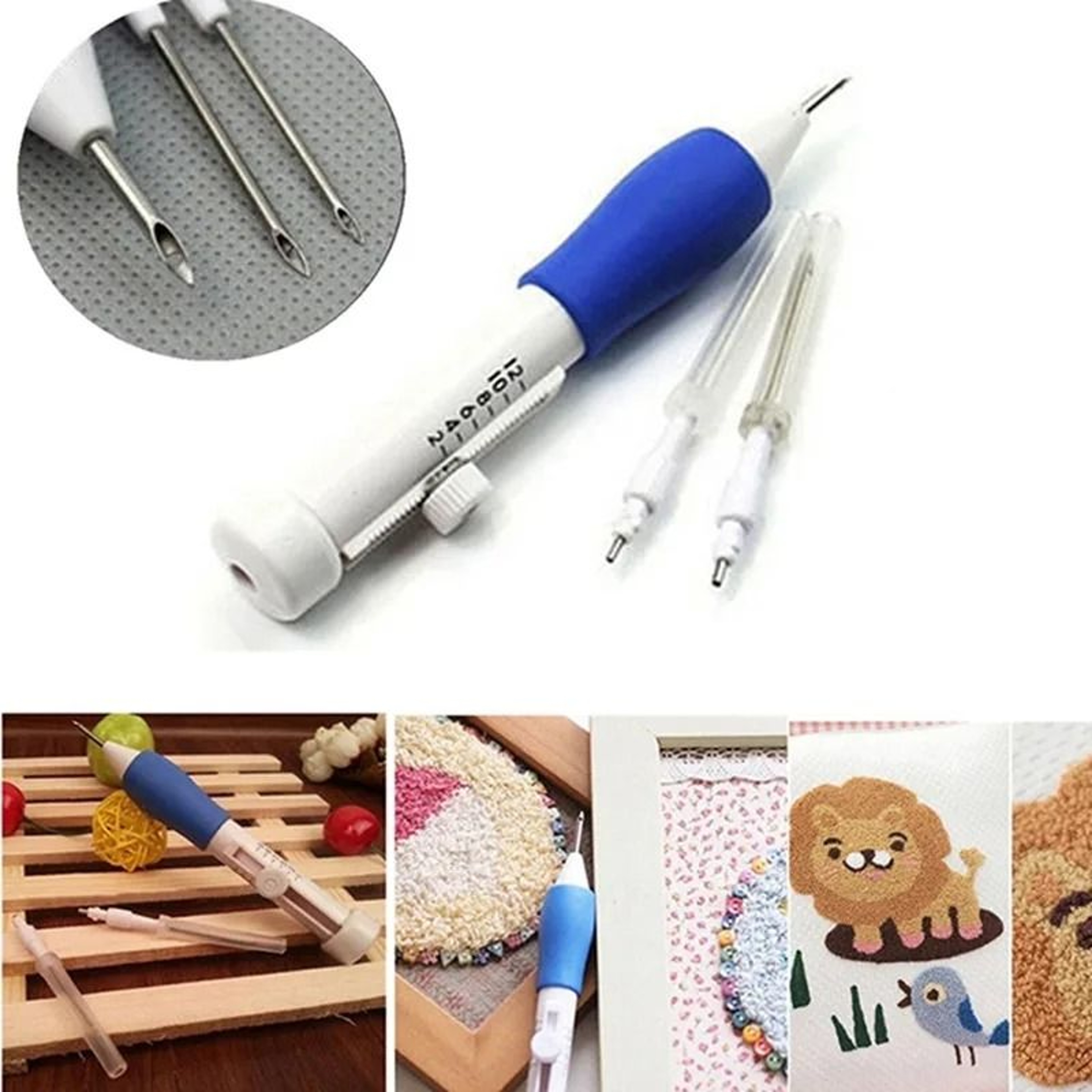 Embroidery Punch Needle Kit DIY Stitching Tool Set For Creative Sewing Projects 1