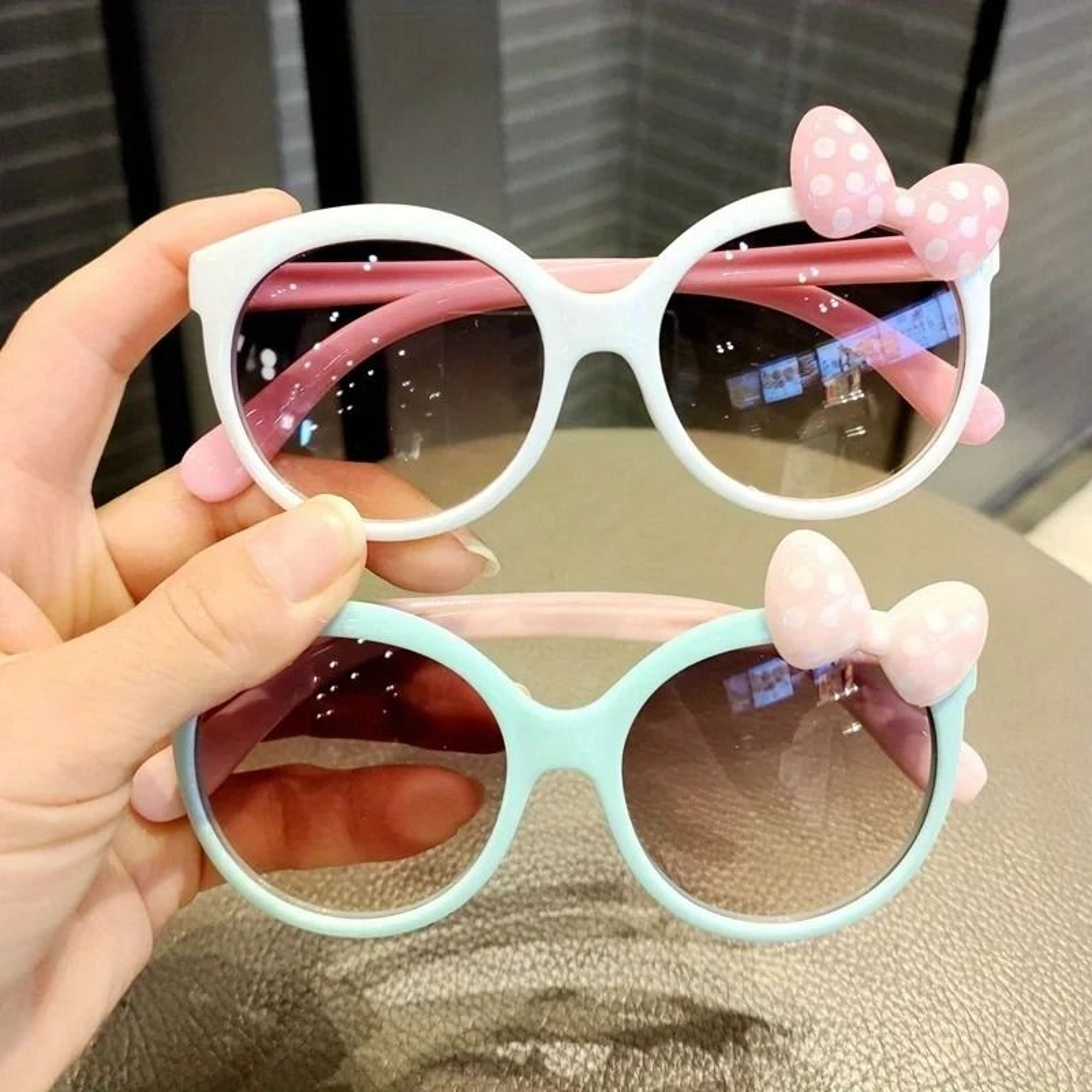 Oversized Bow Decor Kids Sunglasses Fun Party Travel Sun Glasses For Teens And Children 4