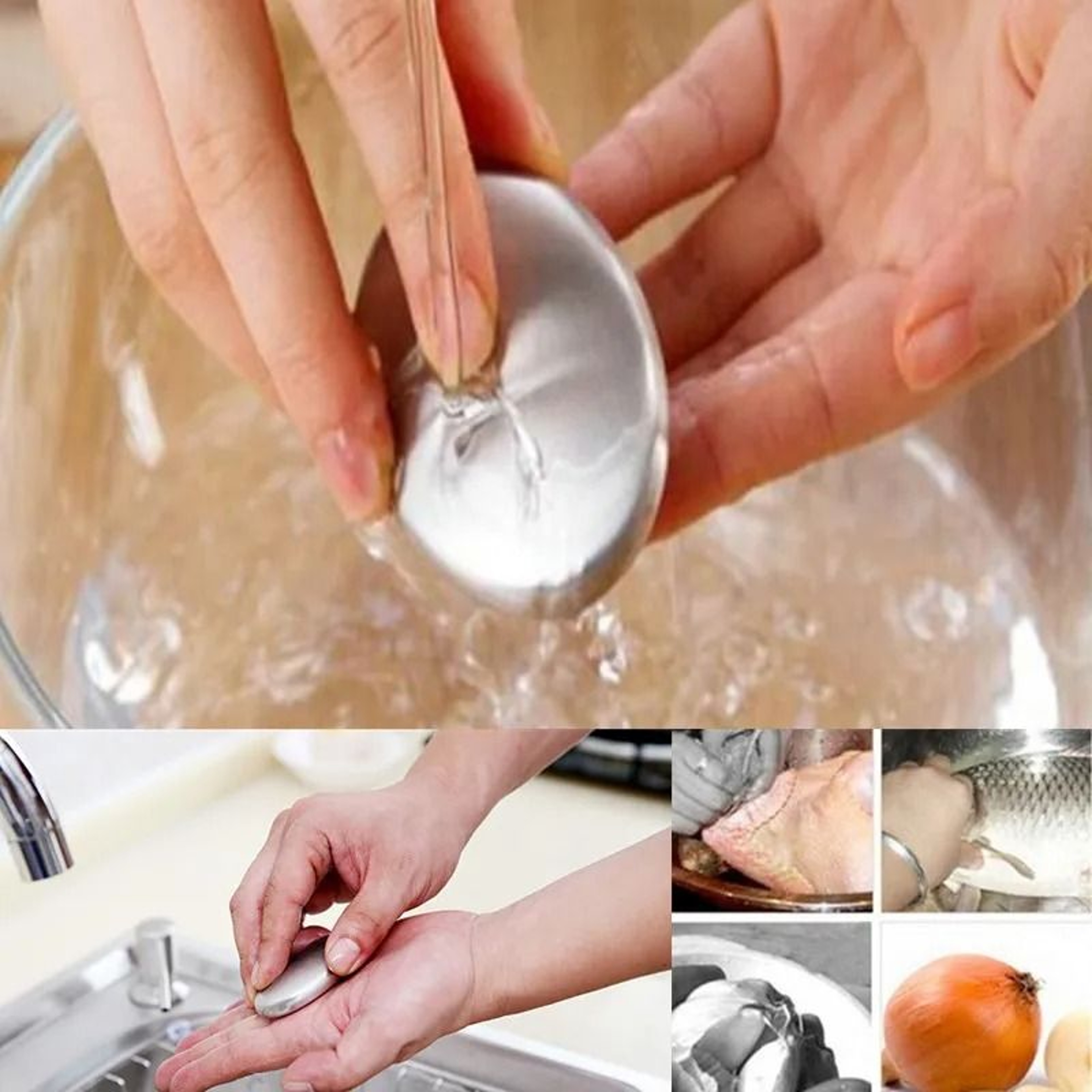 Stainless Steel Odor Removing Soap Bar For Kitchen And Bath 4