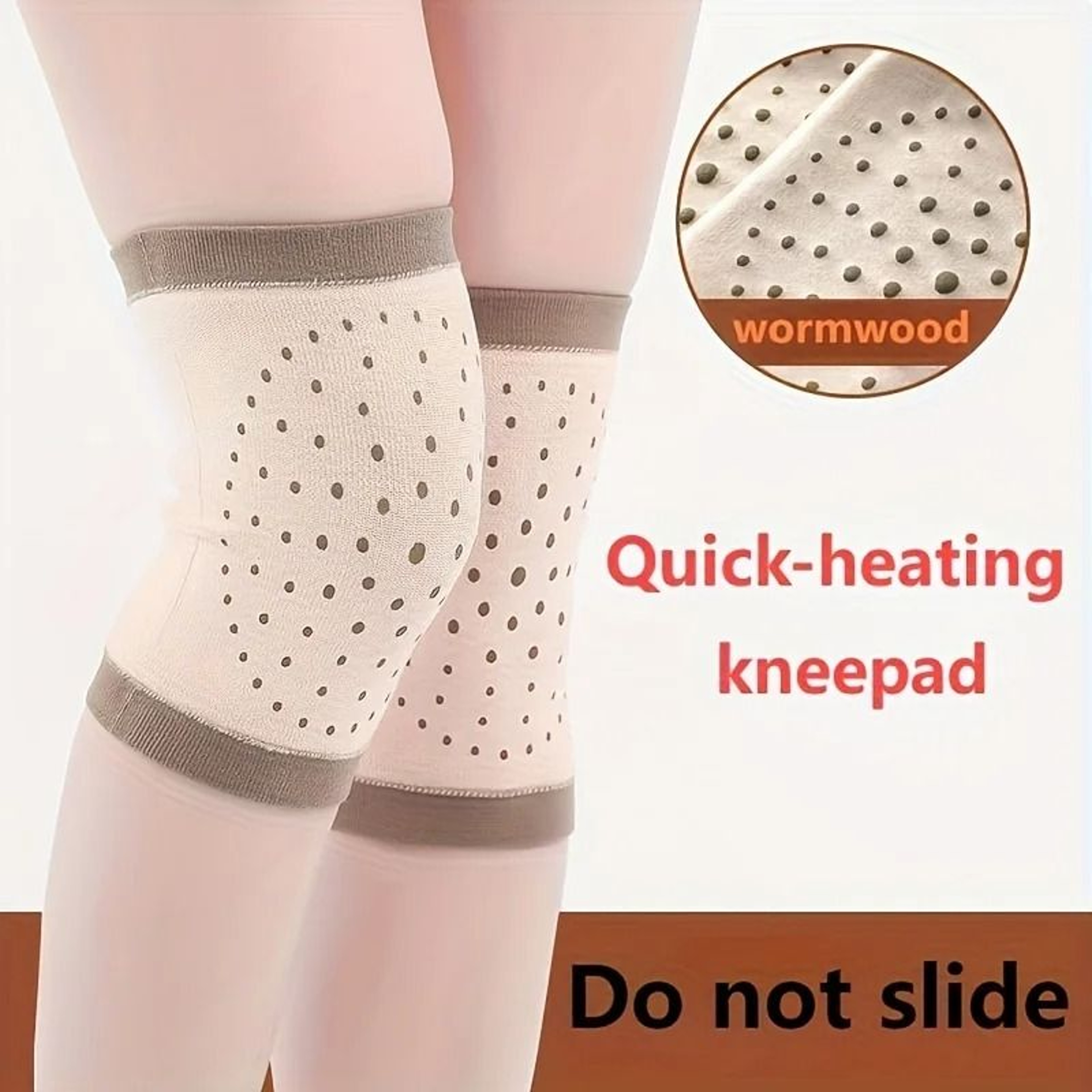 Cozy Warm Wormwood Knee Pads For Joint Comfort And Winter Support 1