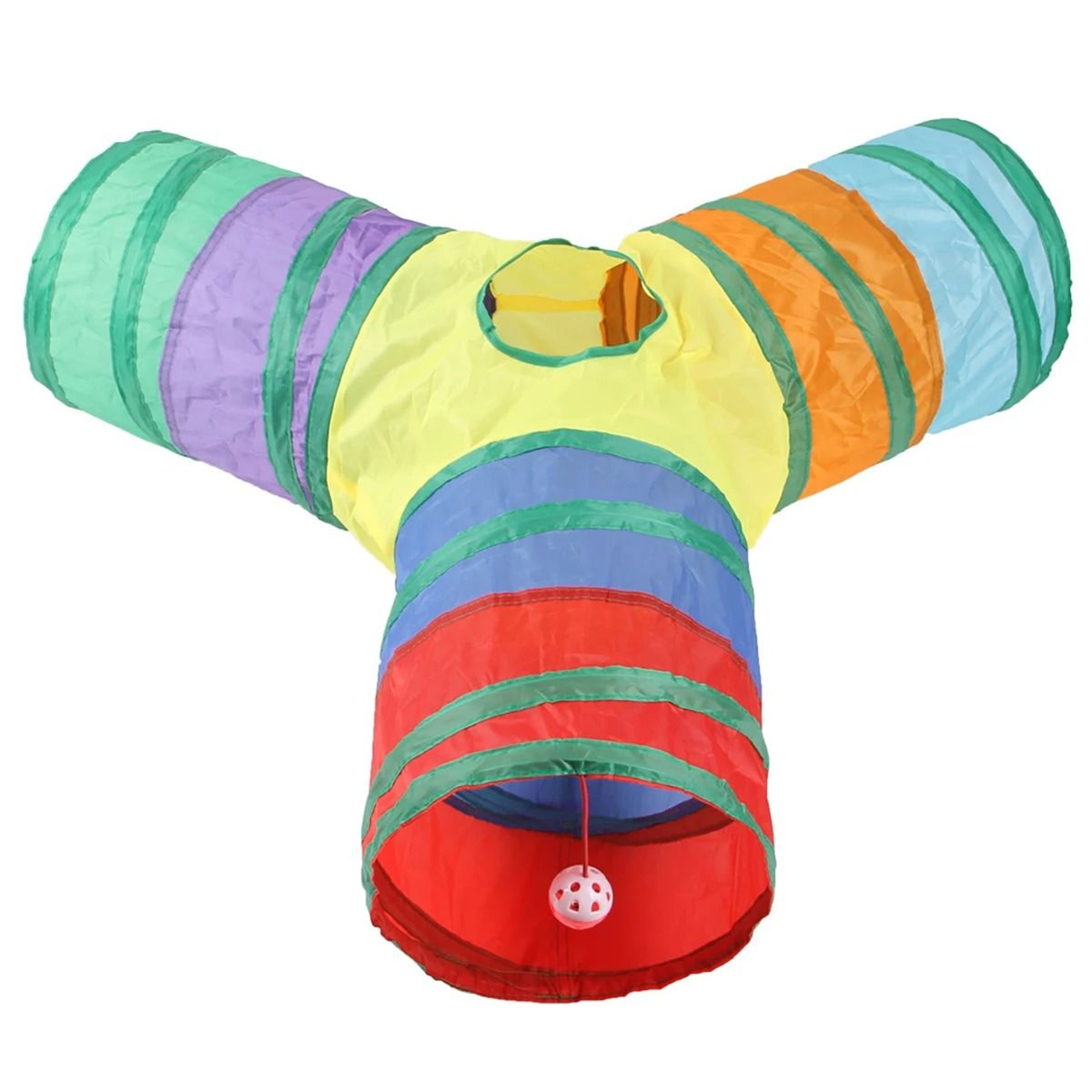 Cat Play Tunnel Three Way Foldable Indoor Toy 6
