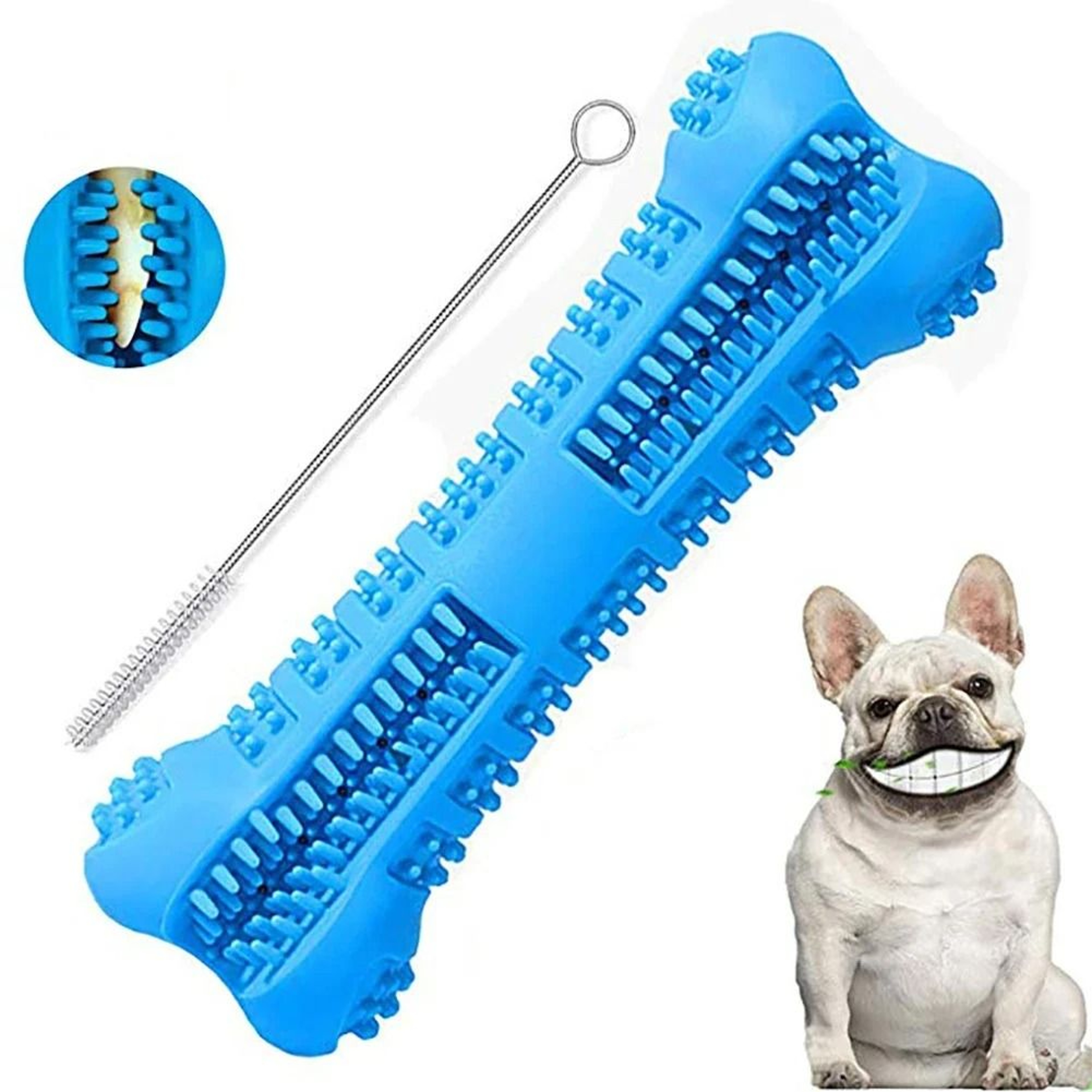 Soft Rubber Dog Toothbrush Chew Toy For Small And Medium Dogs 1