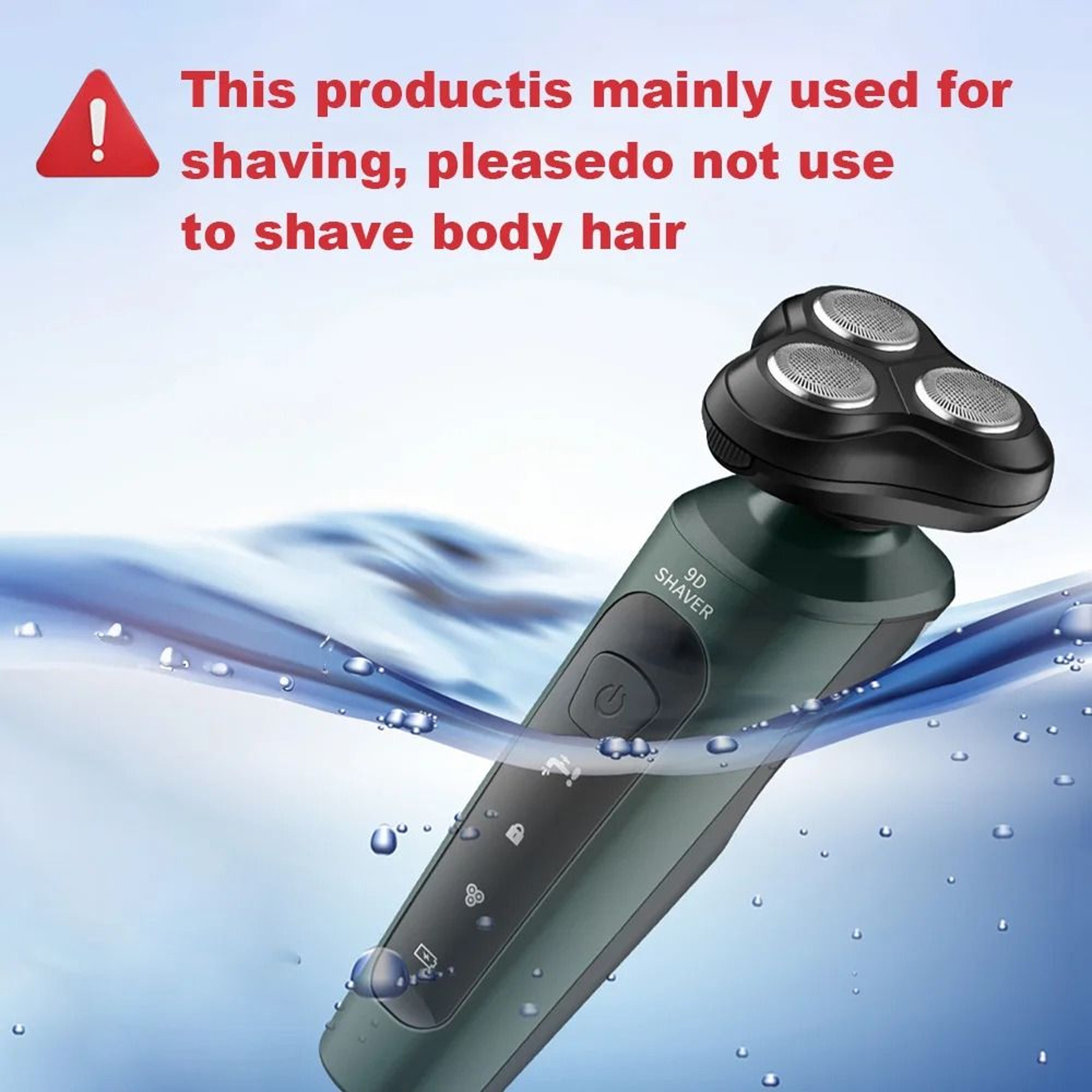Electric Shaver USB Rechargeable Full Body Washable Razor 5