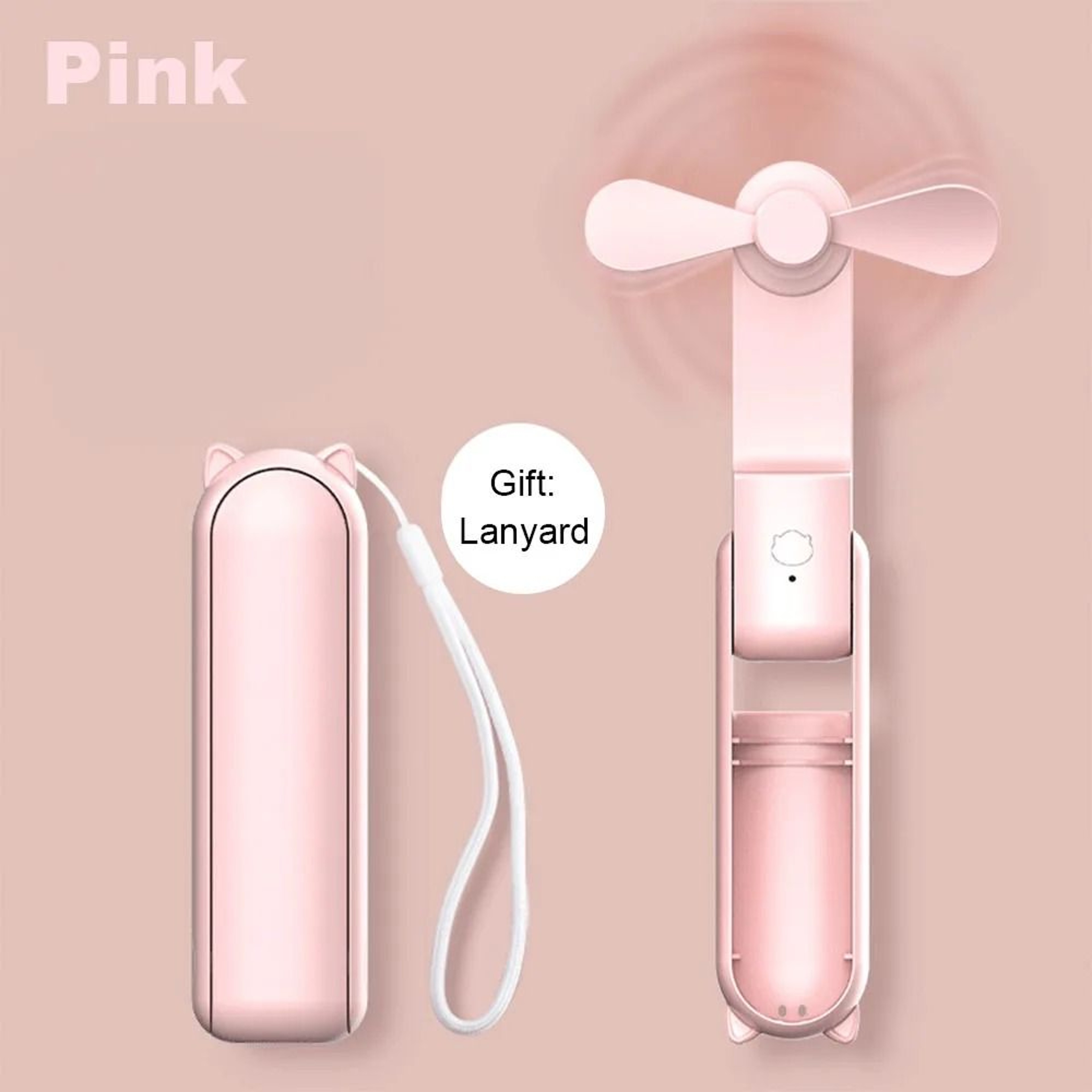 Portable USB Rechargeable Foldable Mini Fan With Built In Power Bank 6