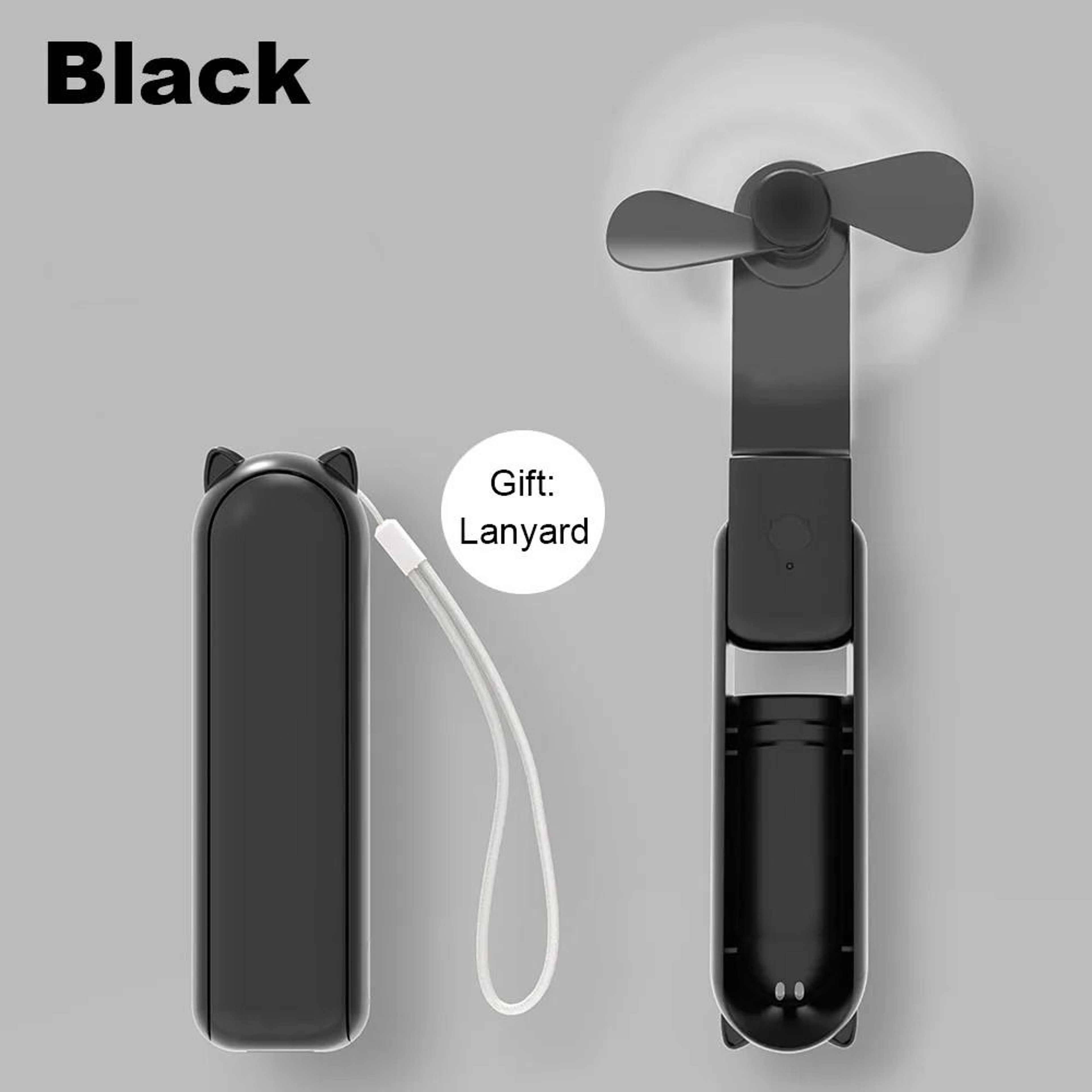 Portable USB Rechargeable Foldable Mini Fan With Built In Power Bank 8