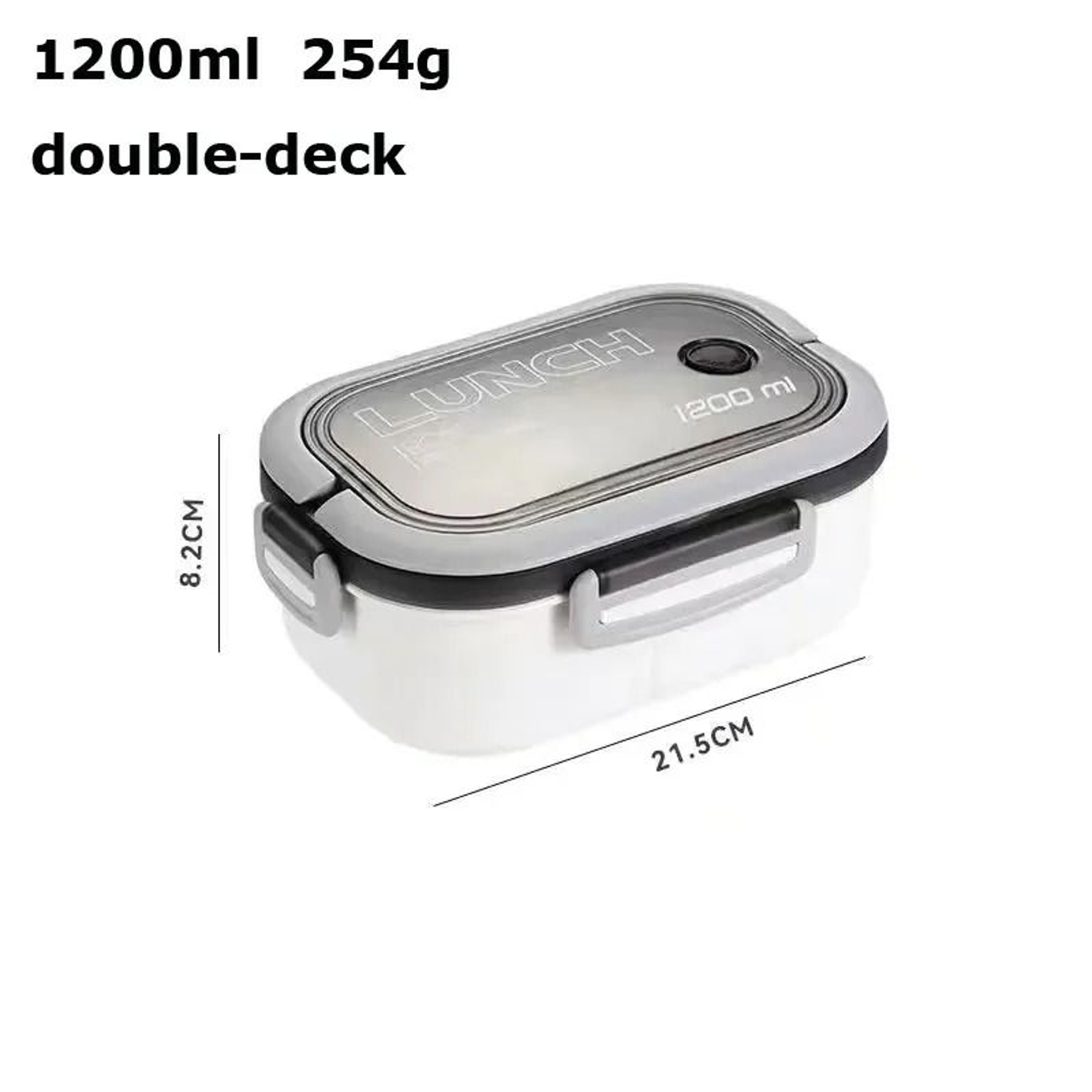 2 Layer Portable Leak Proof Lunch Box With Cutlery 6