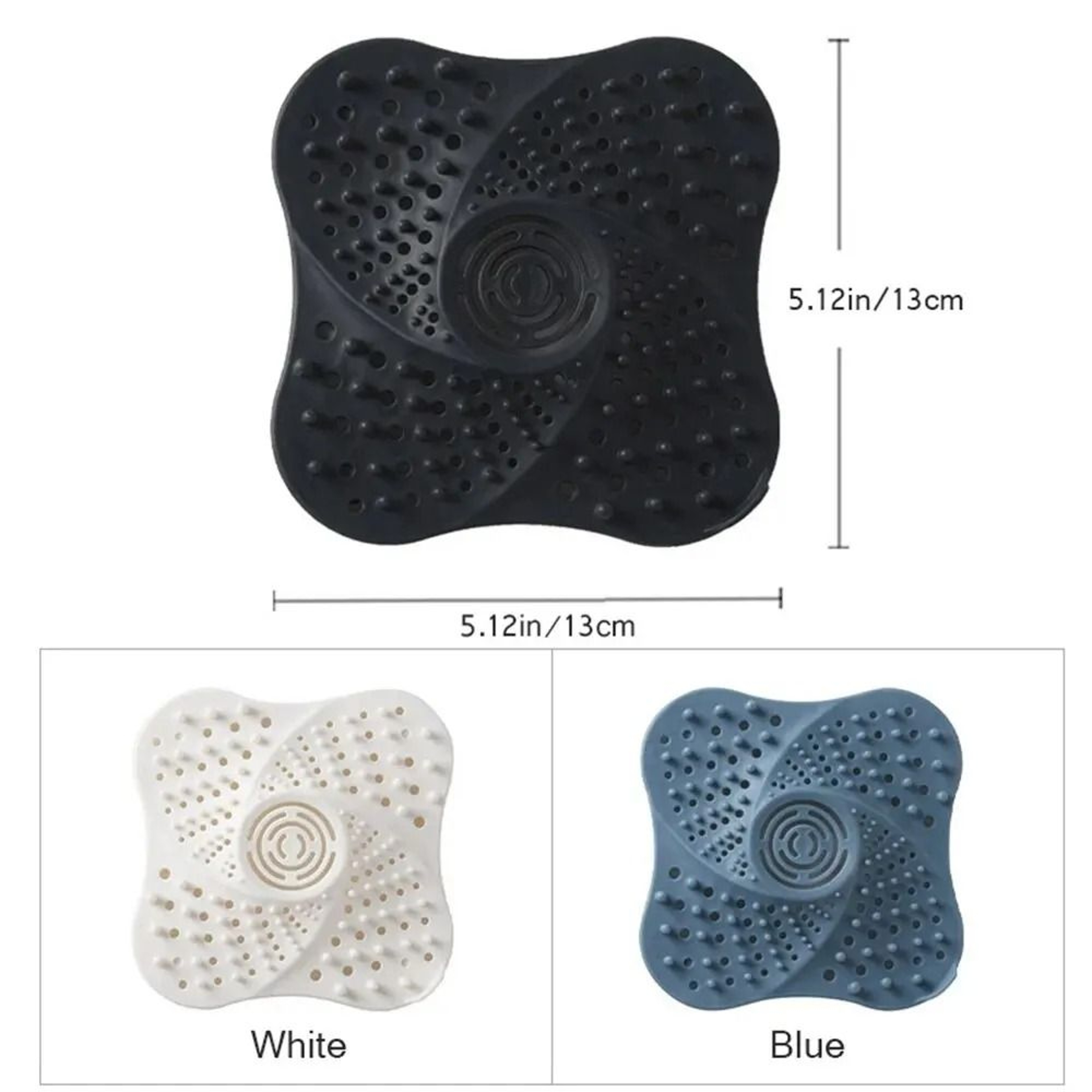 Anti Blocking Shower Floor Drain Hair Catcher And Stopper Plug 5