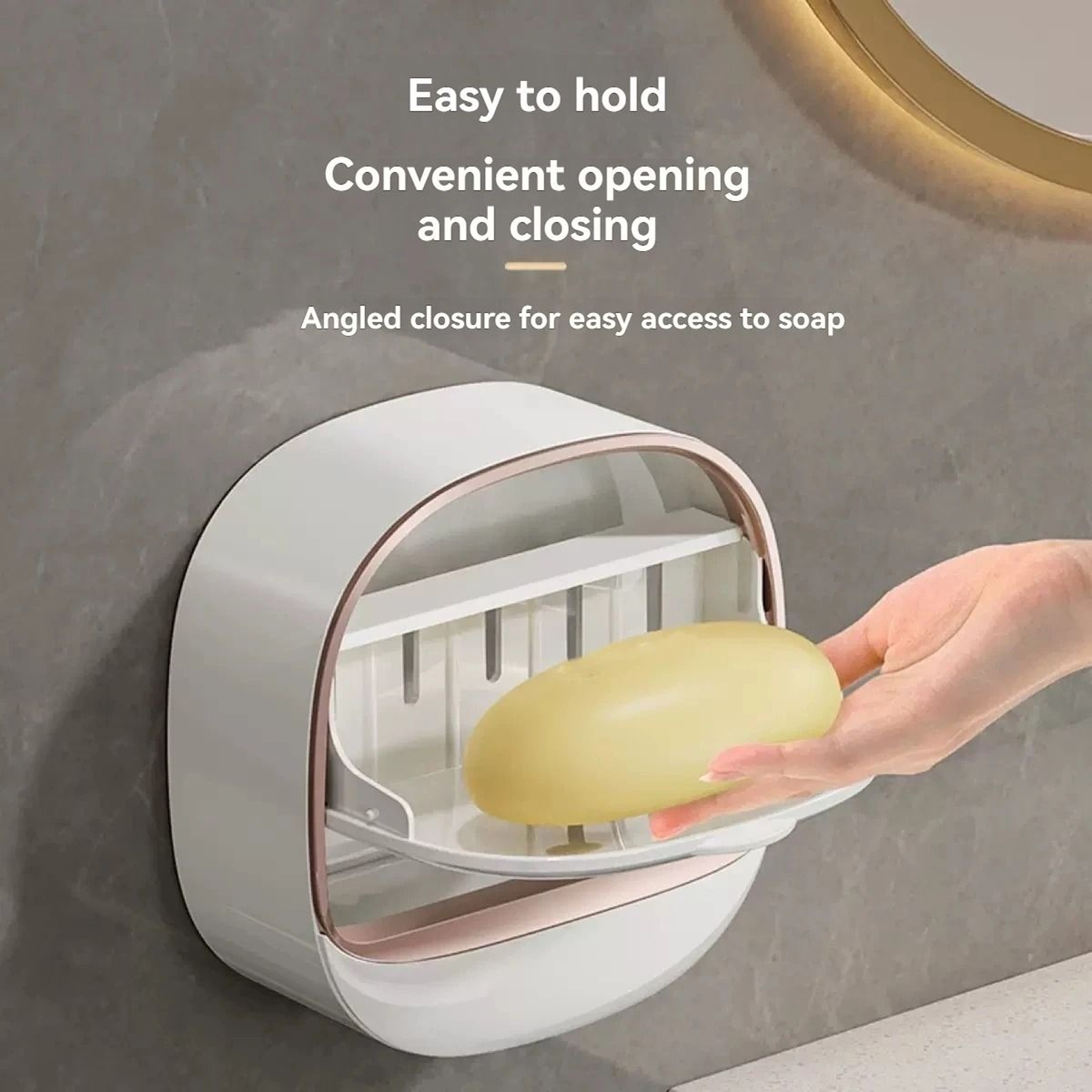 Waterproof Hanging Soap Box With Drainage For Bathroom Storage 3