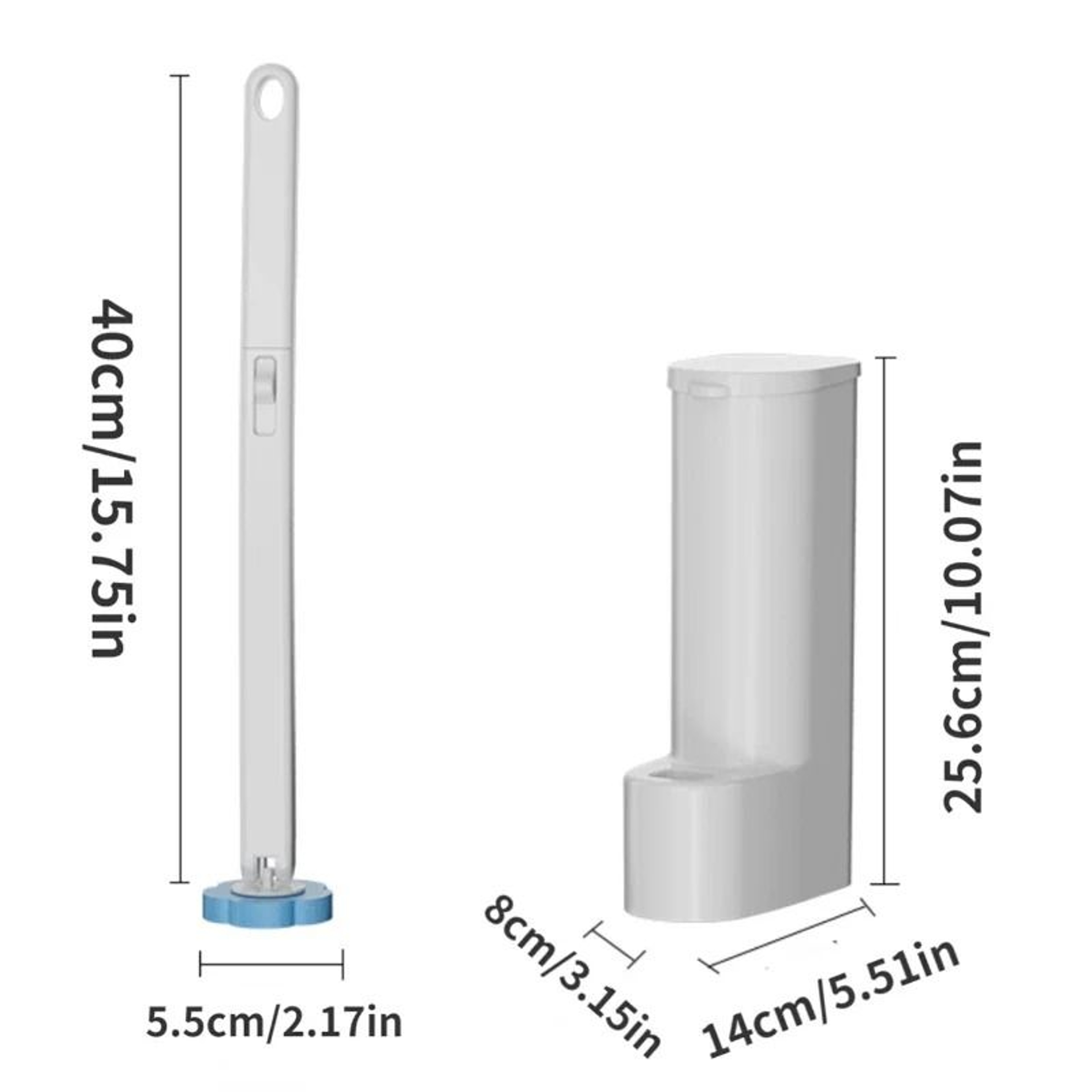 Disposable Toilet Brush Kit With Replaceable Heads Multiple Pack Options 5