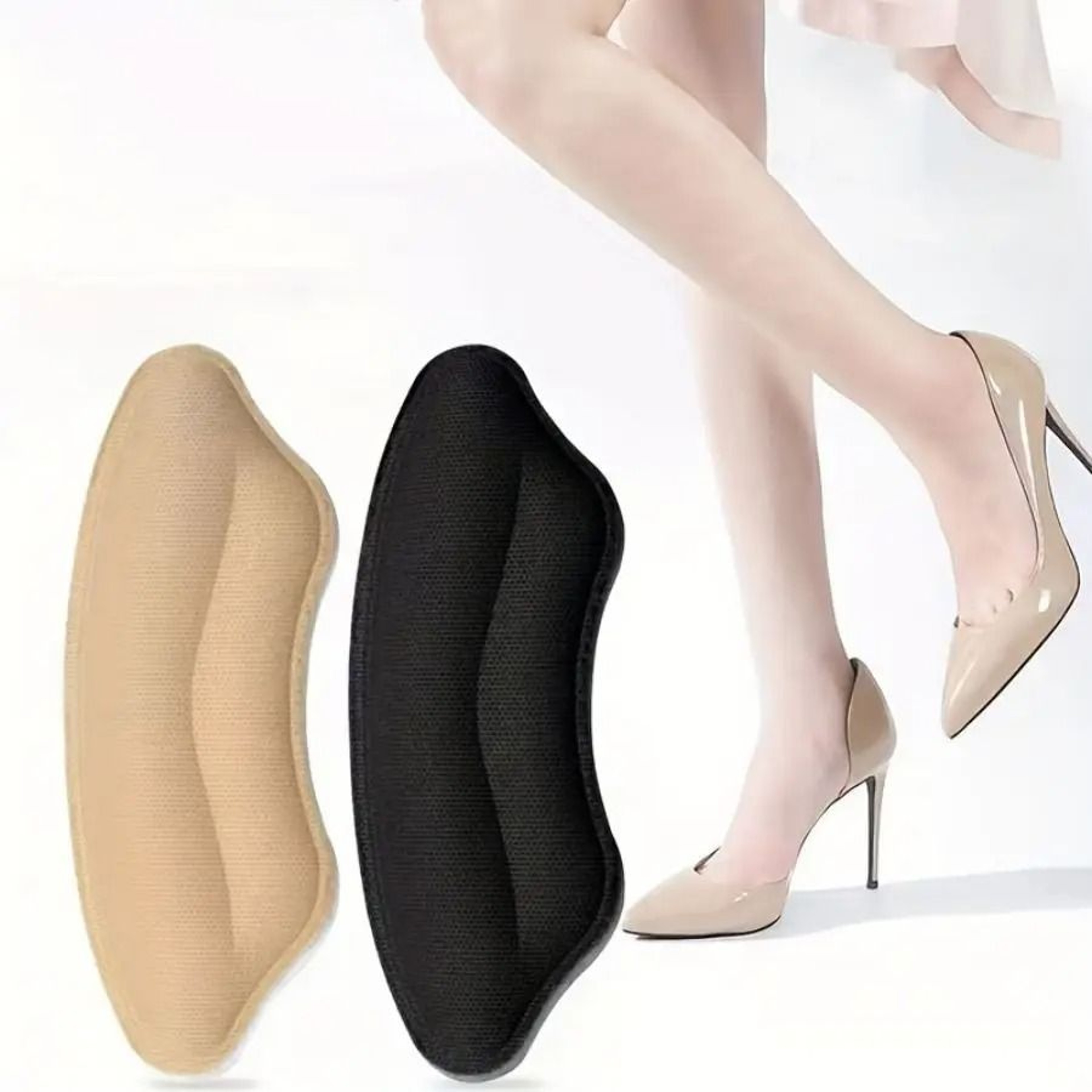 2 Pack Self Adhesive Heel Pads For Improved Shoe Fit And Comfort 1