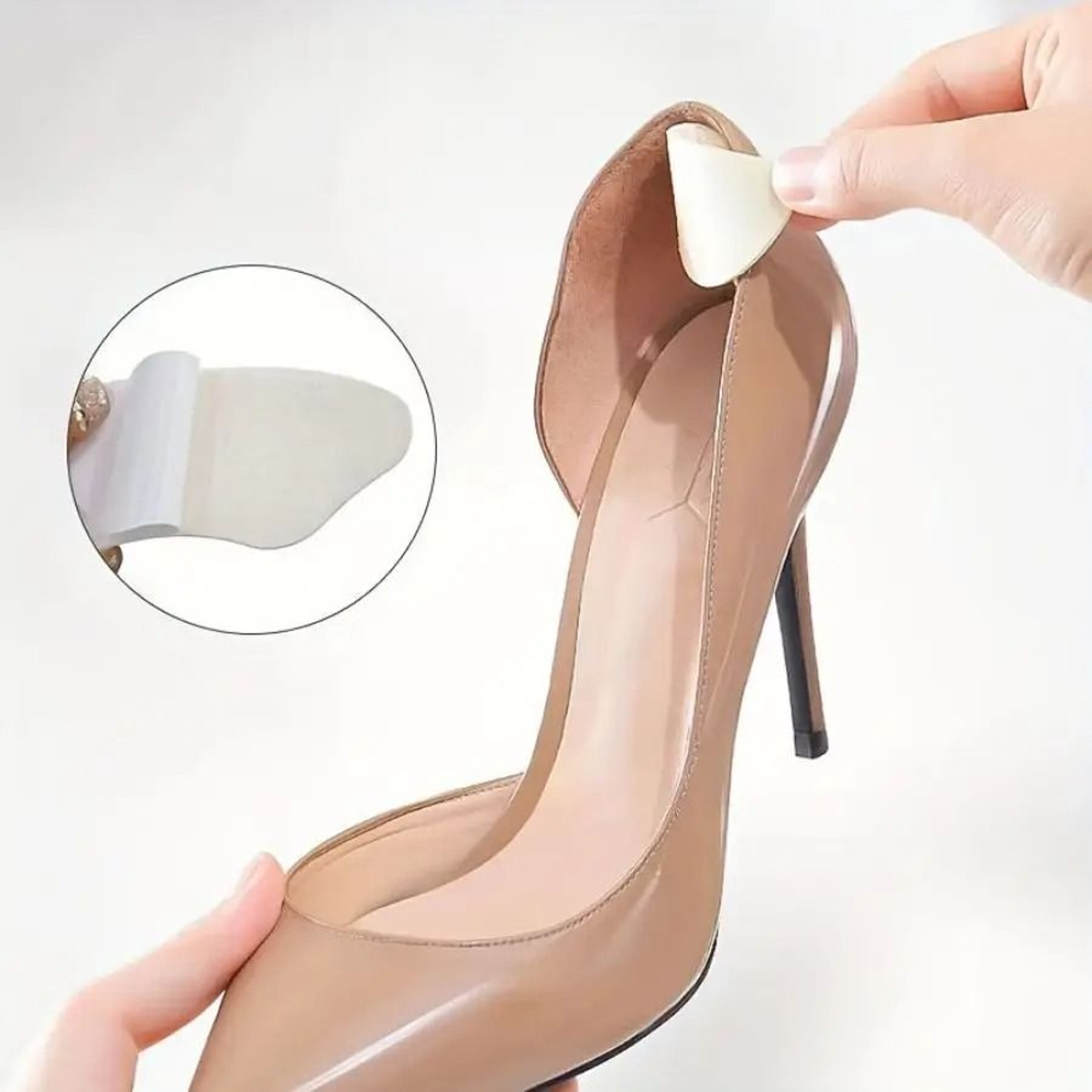 2 Pack Self Adhesive Heel Pads For Improved Shoe Fit And Comfort 5