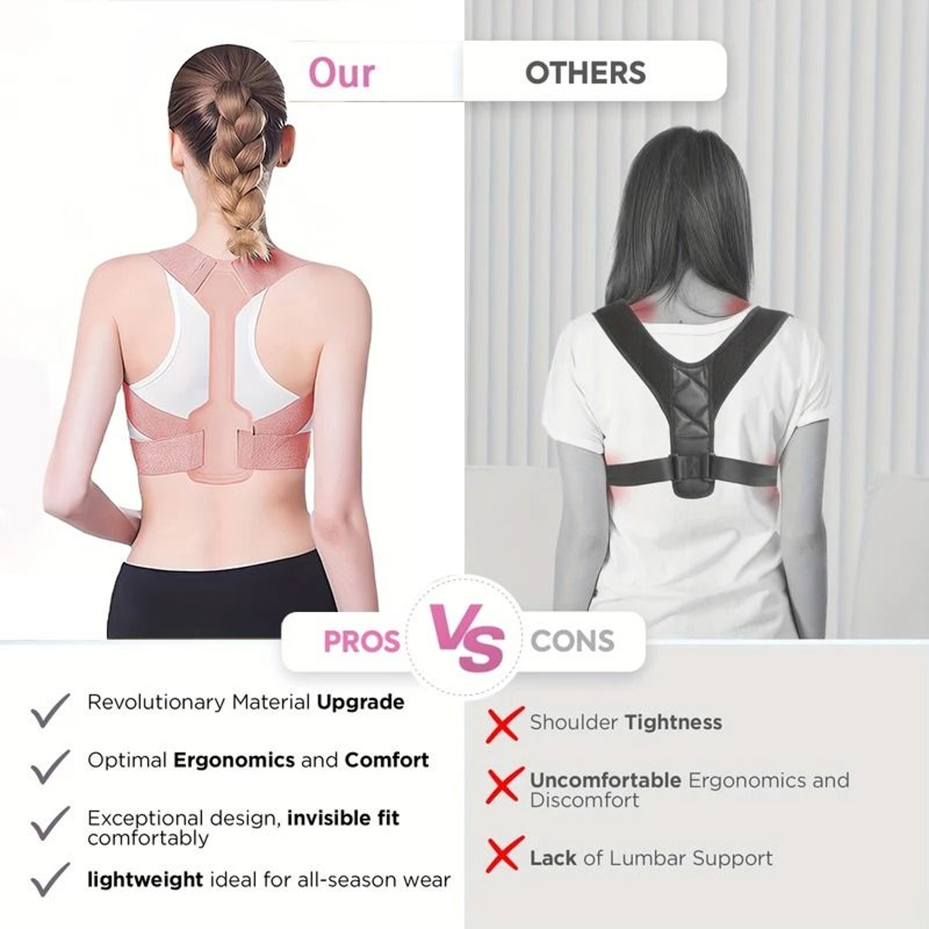 Breathable Posture Corrector Belt For Comfortable Daily Alignment 2