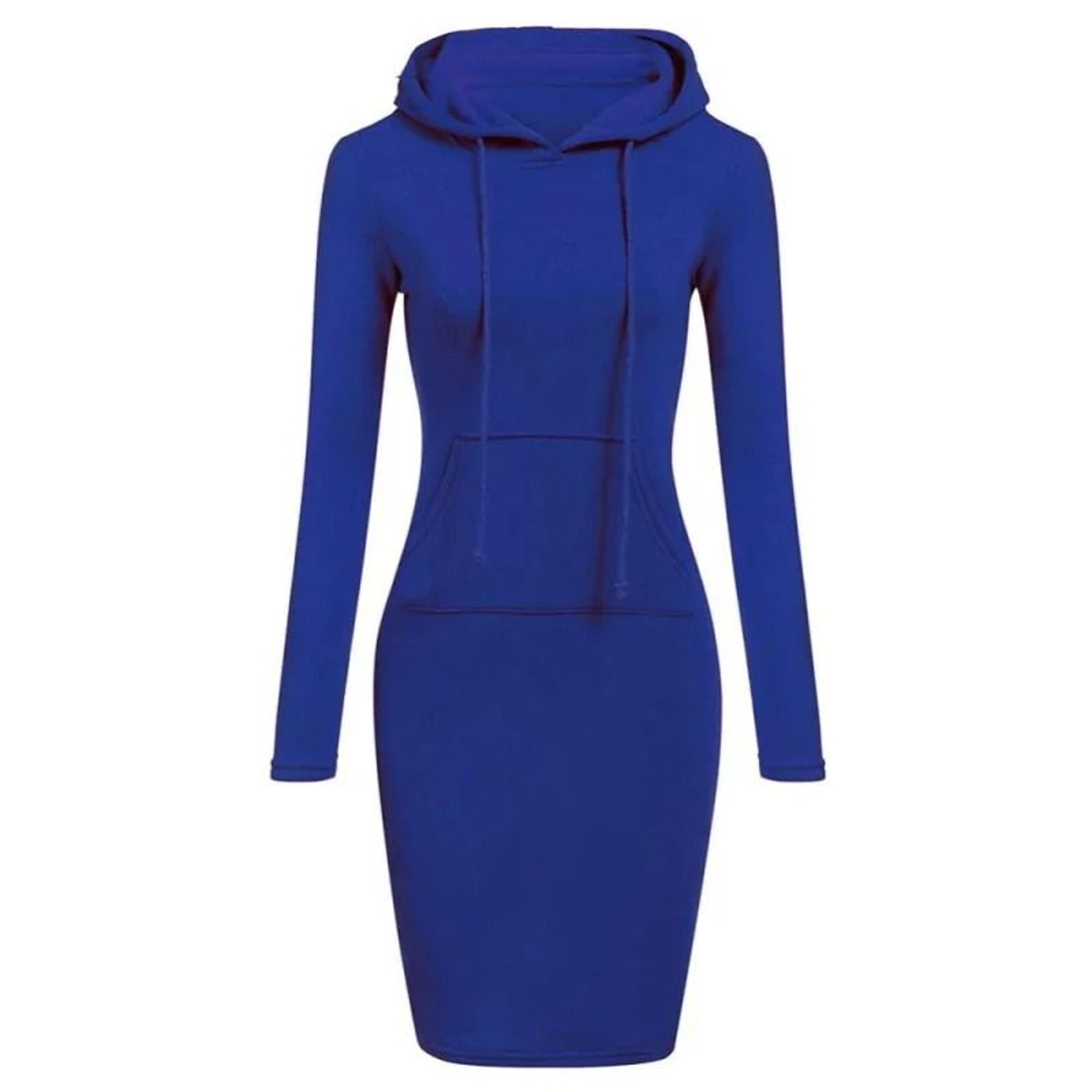Womens Hooded Dress With Long Sleeves And Cozy Autumn Styling 1