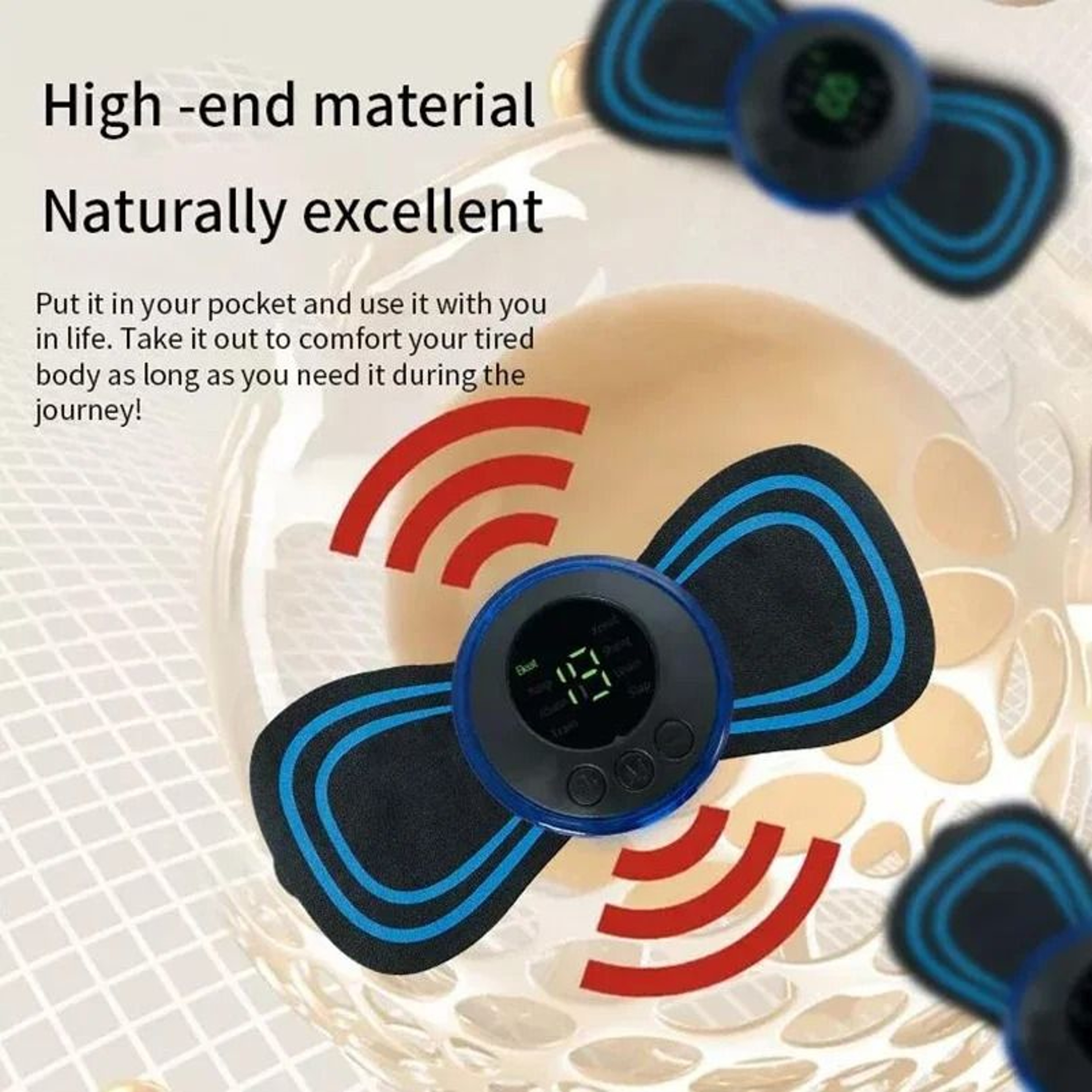 Portable Neck Massager EMS Muscle Stimulator Electric Cervical Massage Patch For Pain Relief 1