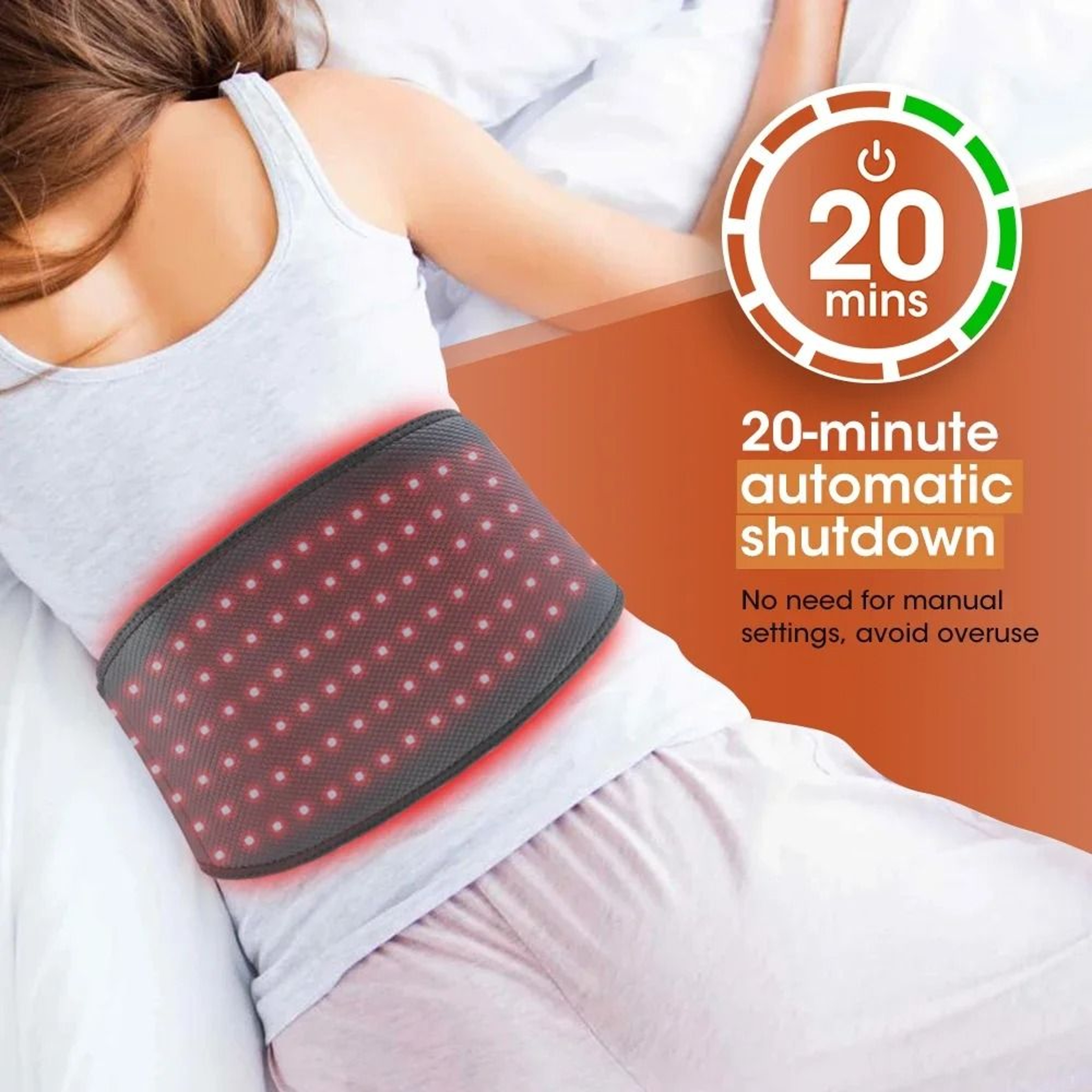 Portable Red Light Waist Belt With Infrared Therapy 4