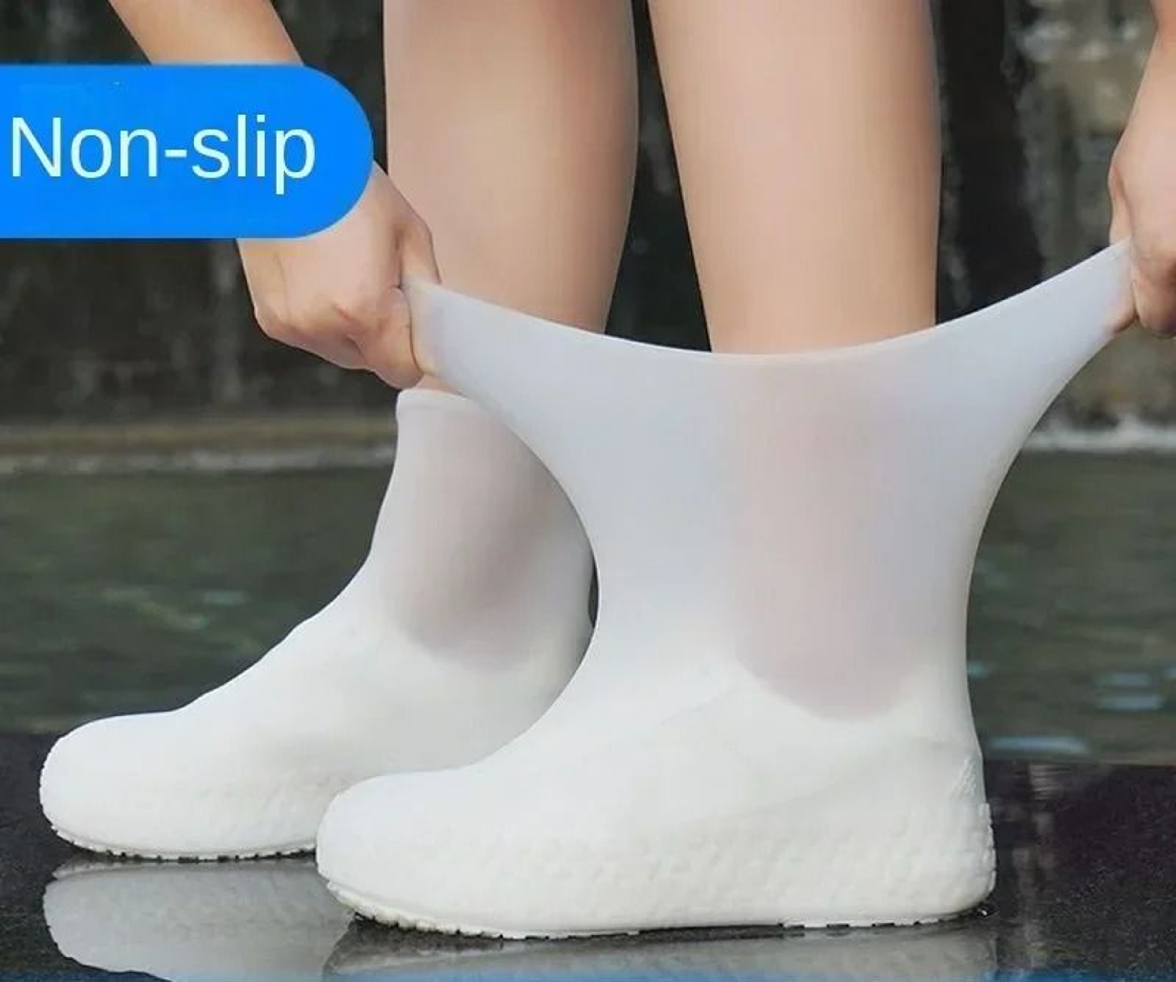 Waterproof Silicone Overshoe Covers For Rainy Weather 3