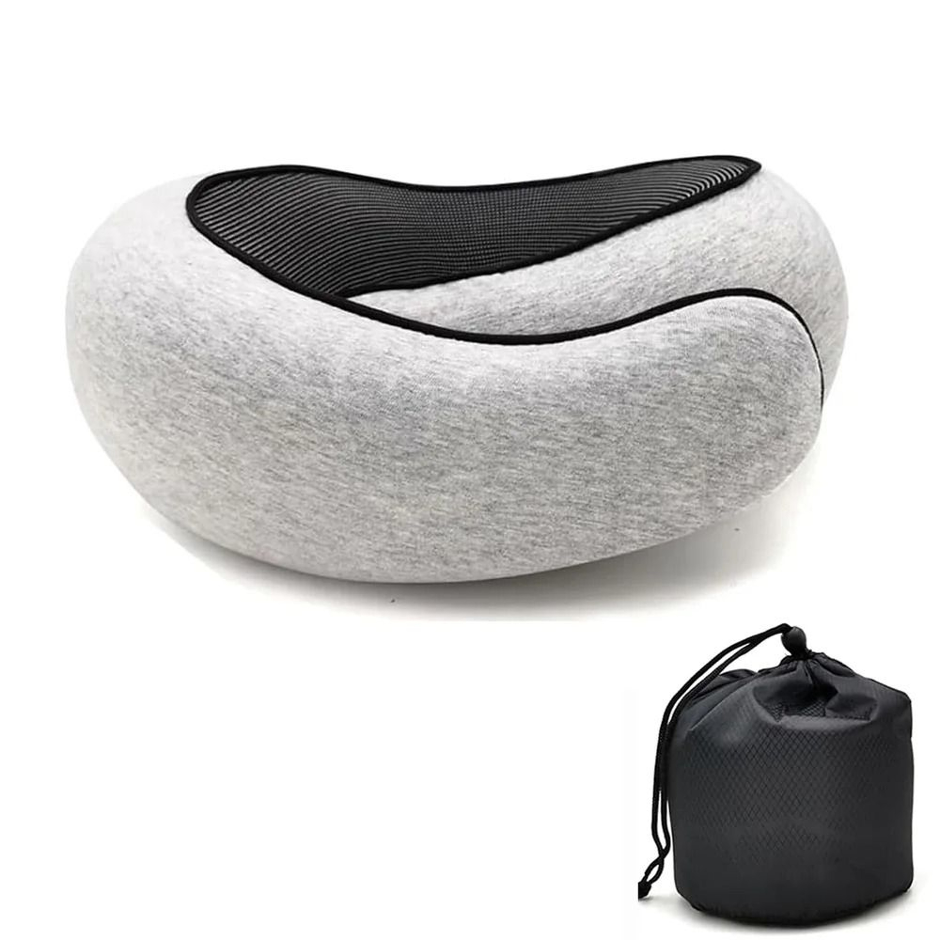 Memory Foam Travel Neck Pillow With Snail Style Support 7