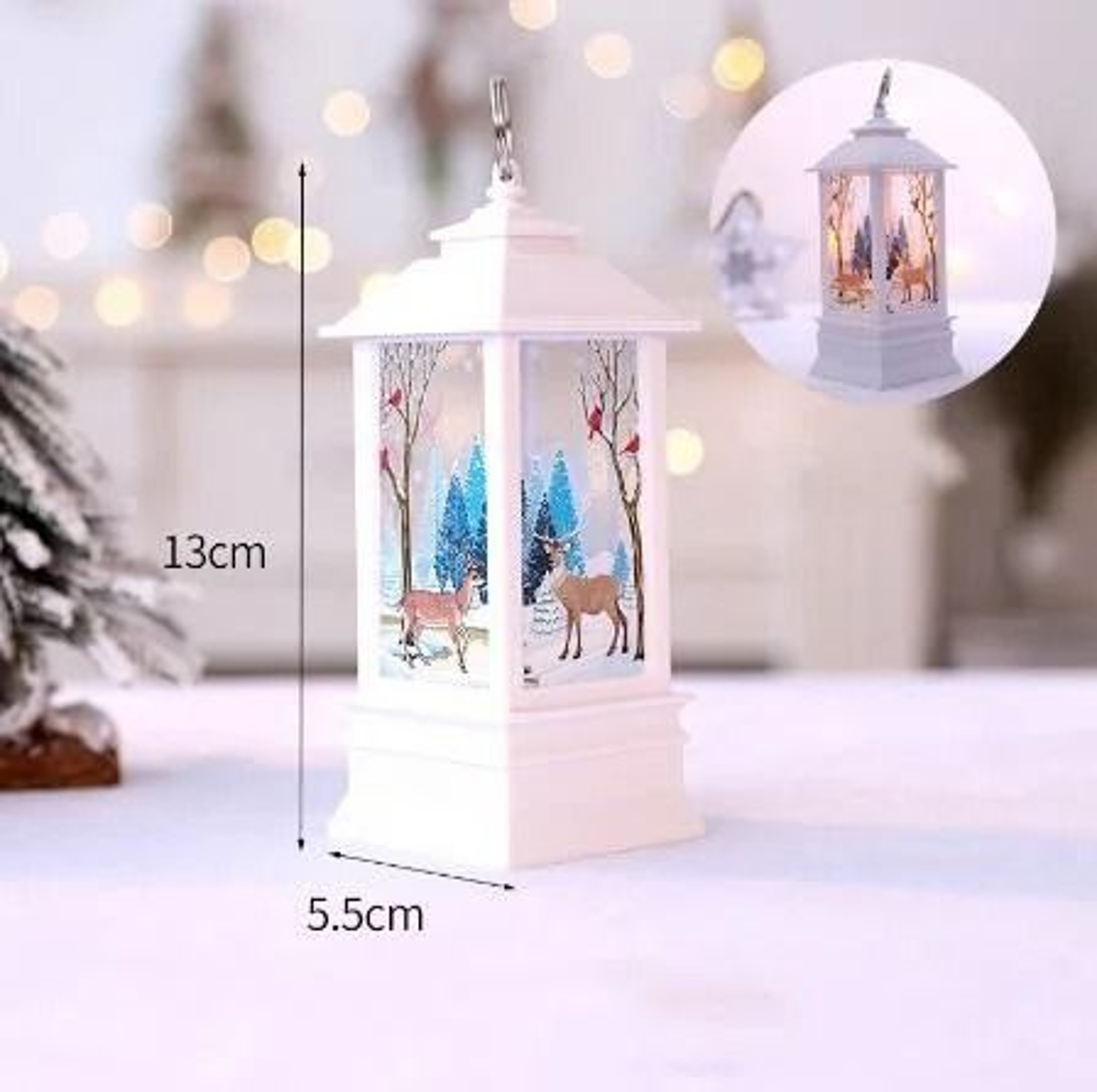 LED Vintage Christmas Lantern Night Light 7