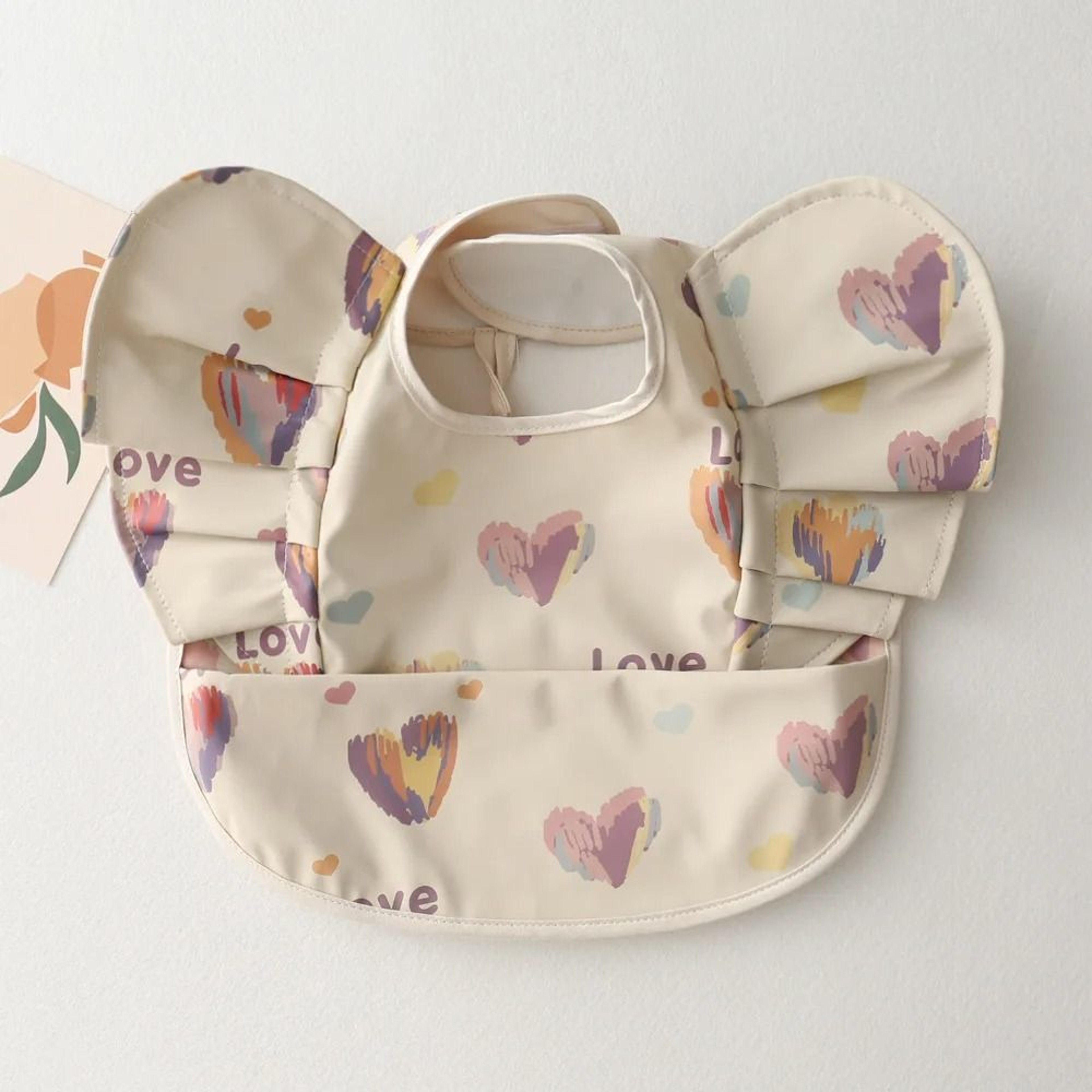 Soft Waterproof Baby Feeding Bib With Front Pocket 14