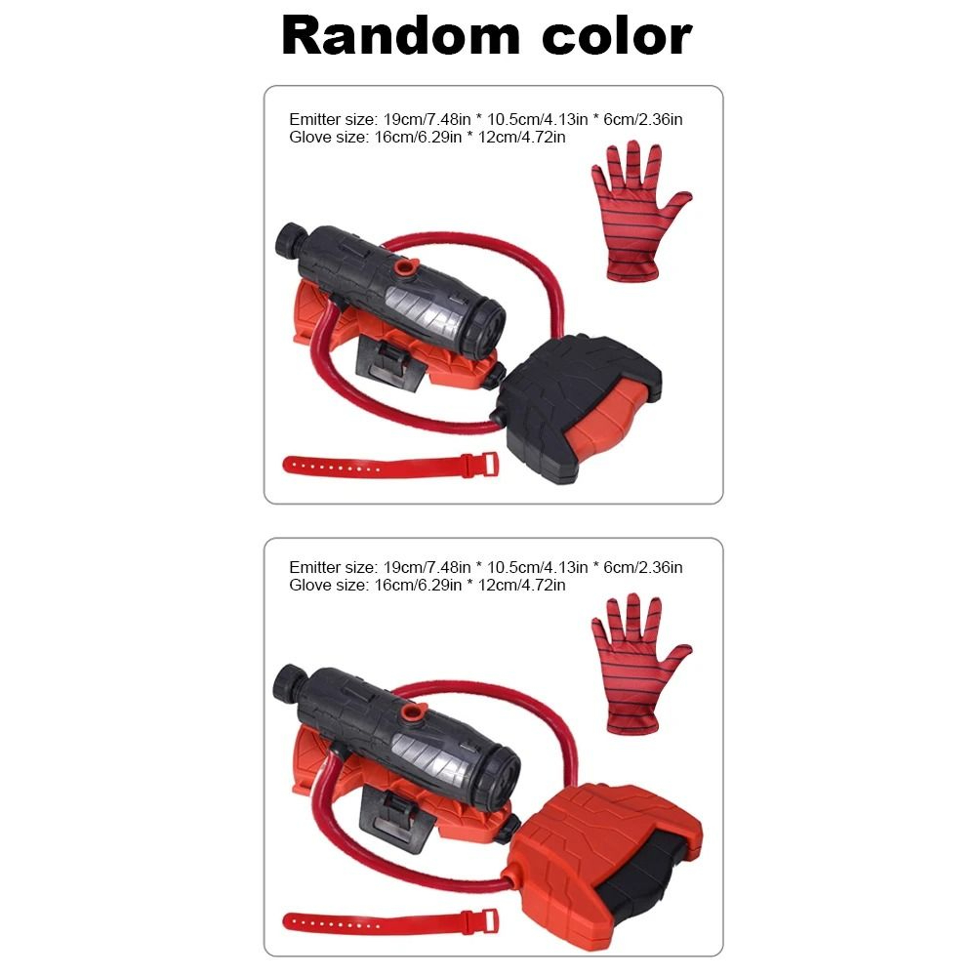 Spider Web Water Sprayer Toy With Action Glove For Kids 4