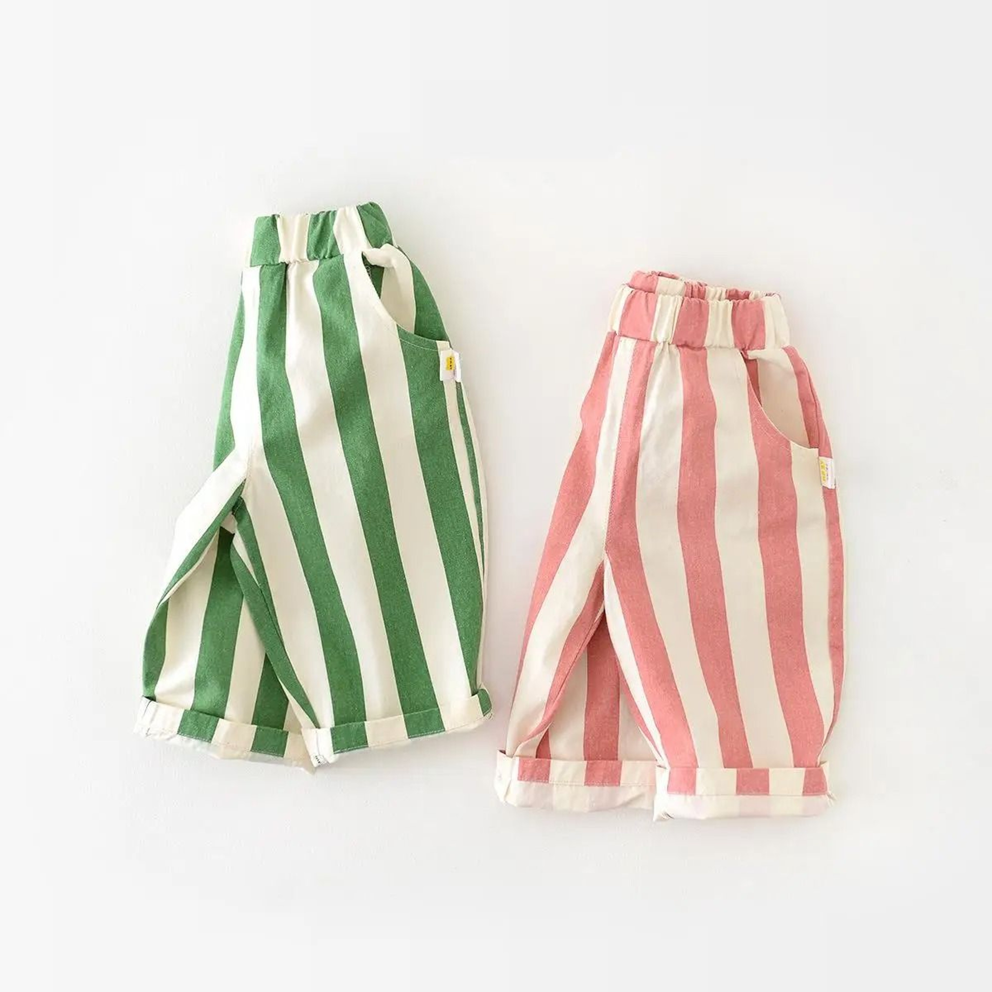 Soft Cotton Striped Toddler Pants With Comfy Loose Fit 0