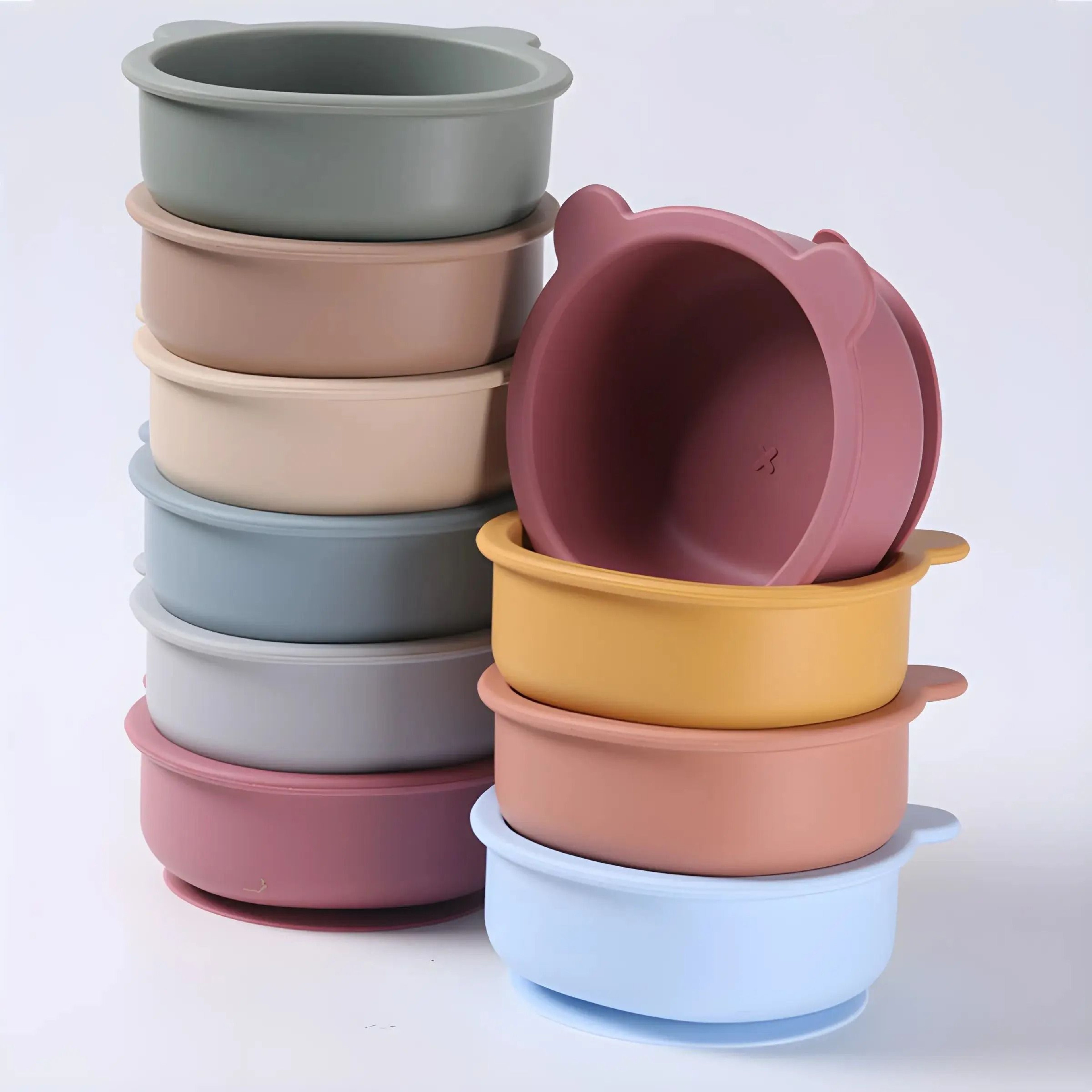 Silicone Baby Suction Feeding Bowl 2