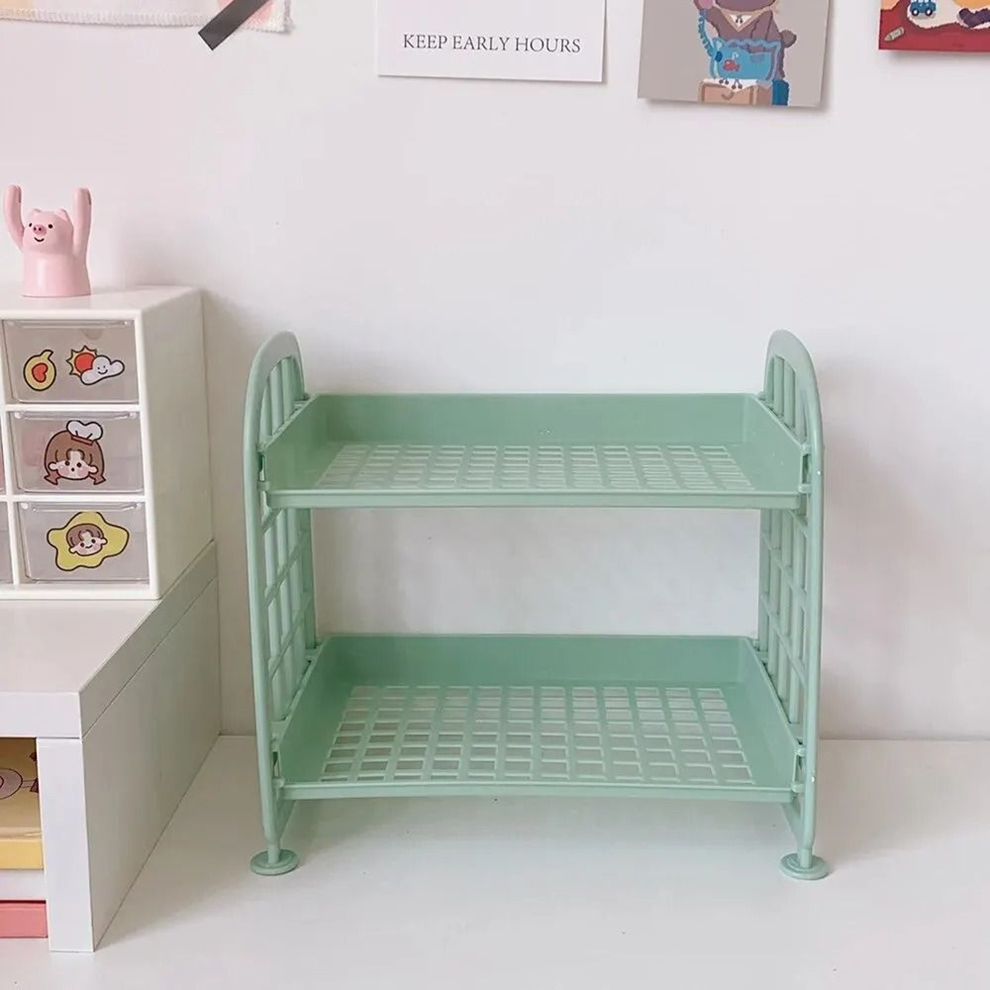 Simple Multi Level Desktop Storage Shelf For Home And Office 6