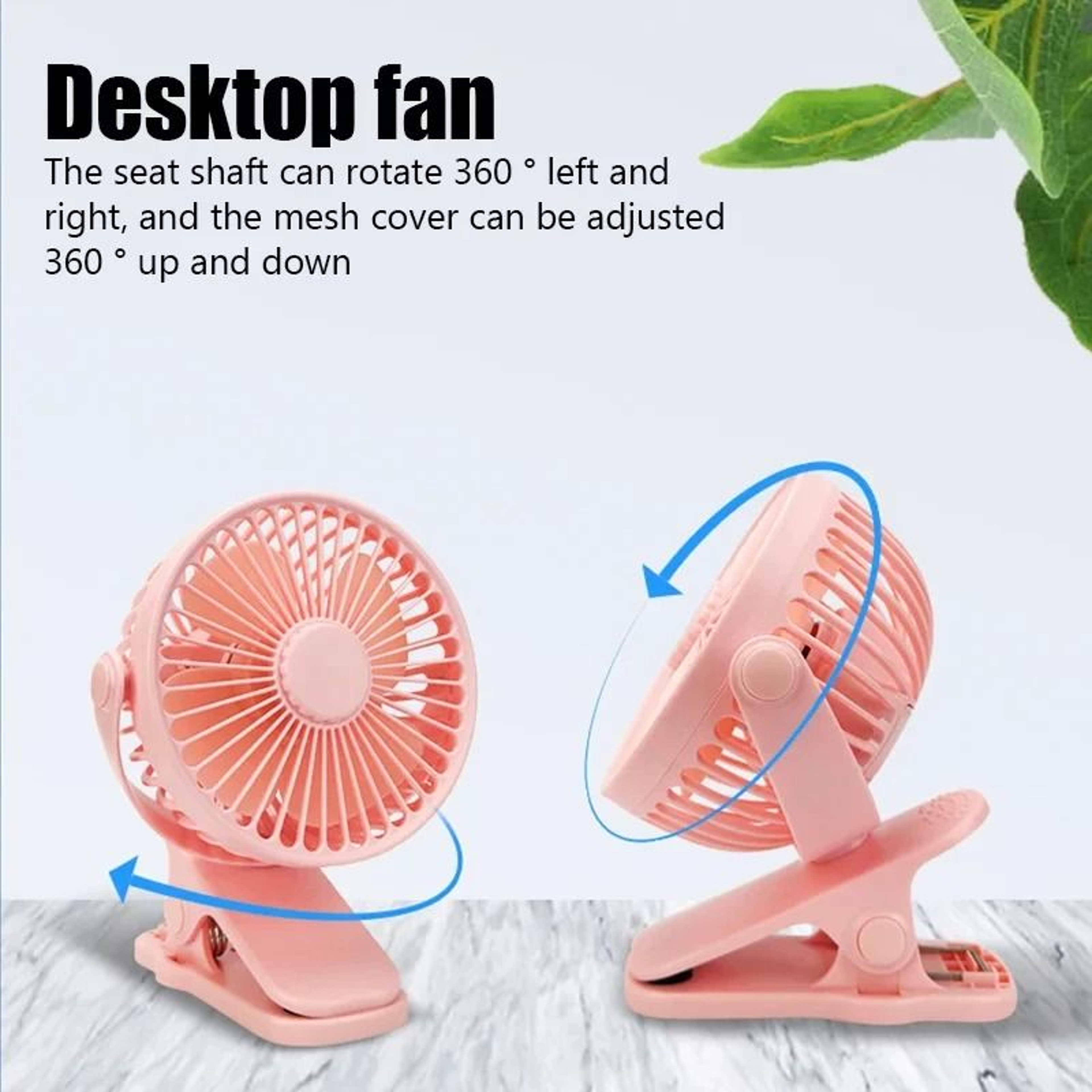 Portable Quiet Mini Clip Fan For Home Desk And Stroller 4