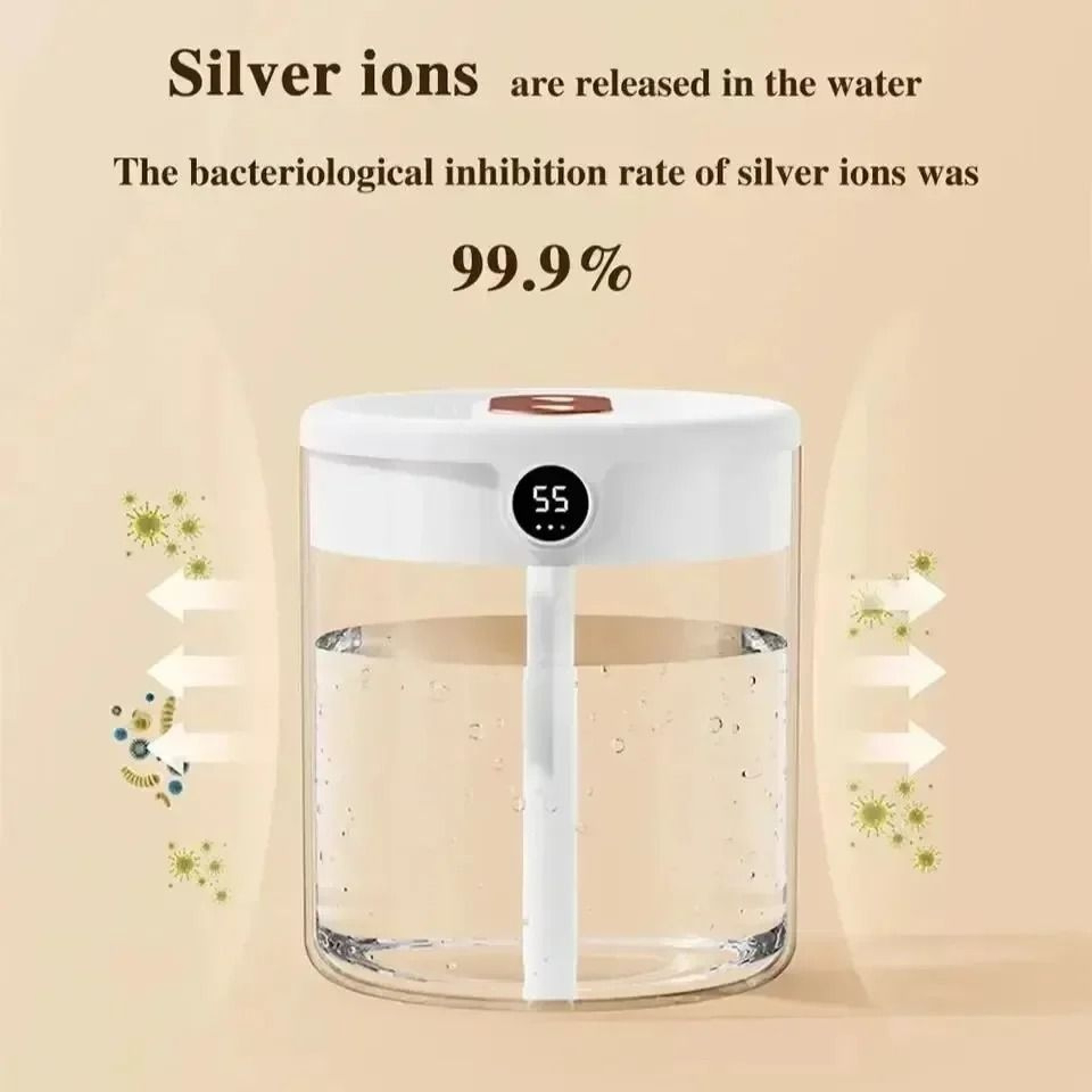 Portable Dual Spray Humidifier With Night Light For Home And Office 4