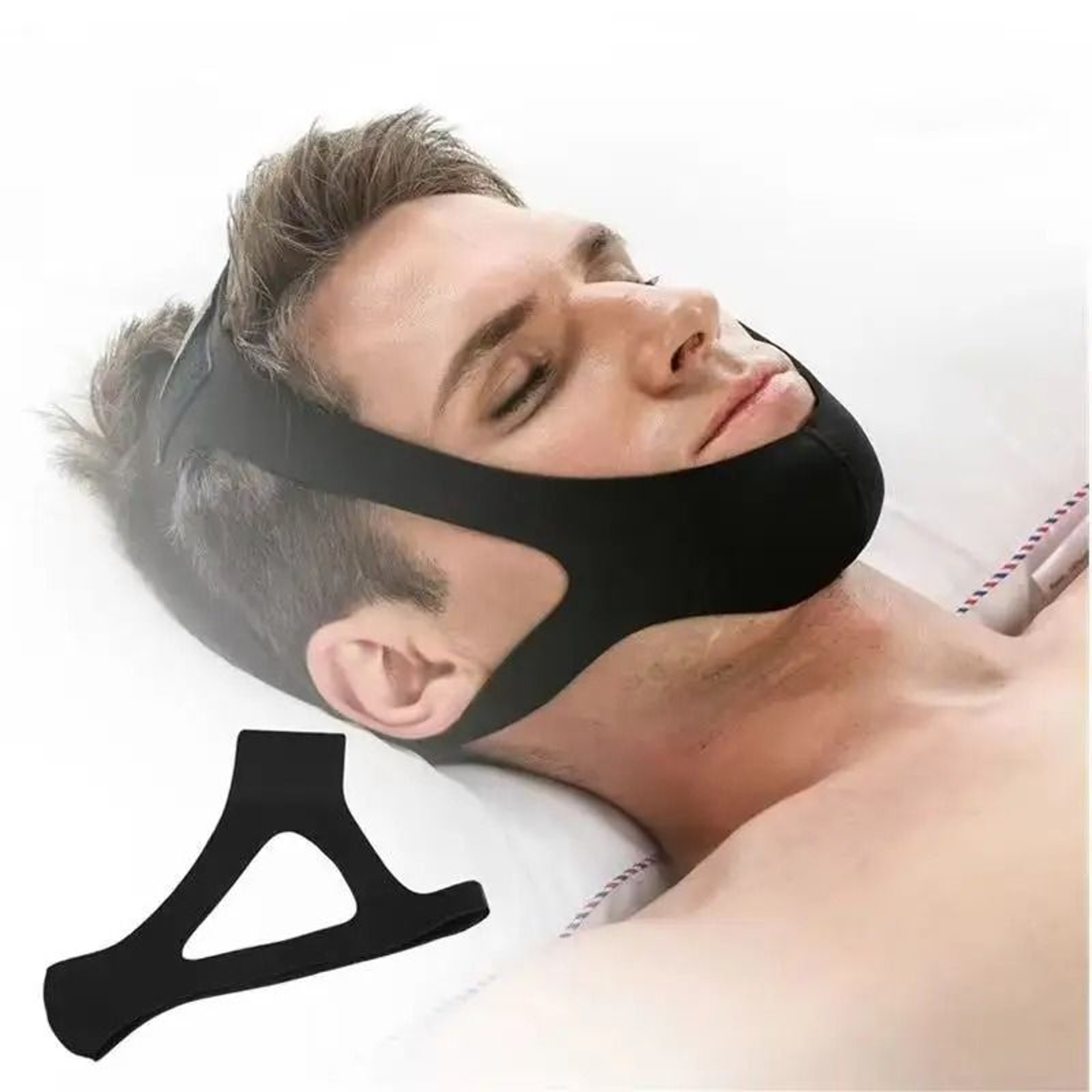 Comfortable Anti Snoring Chin Strap For Open Mouth Sleep Correction 0