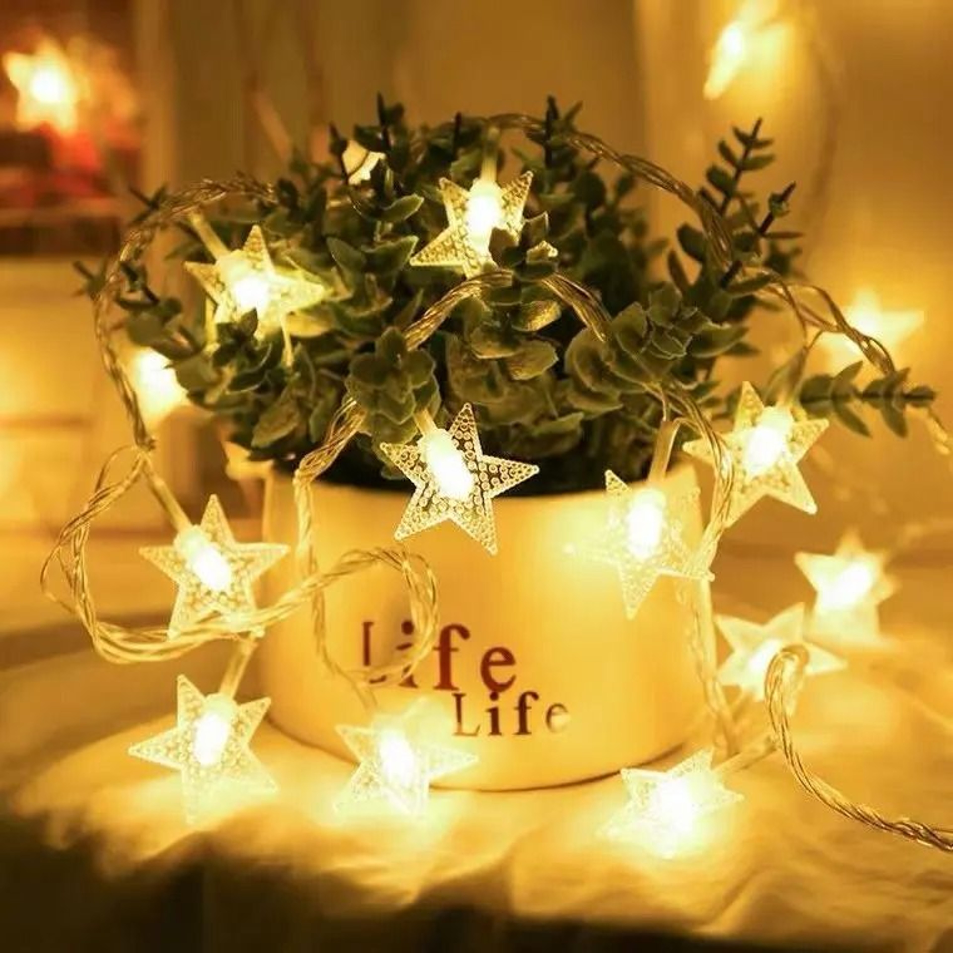 LED Crystal Ball Garland String Lights For Home And Holiday Decor 8