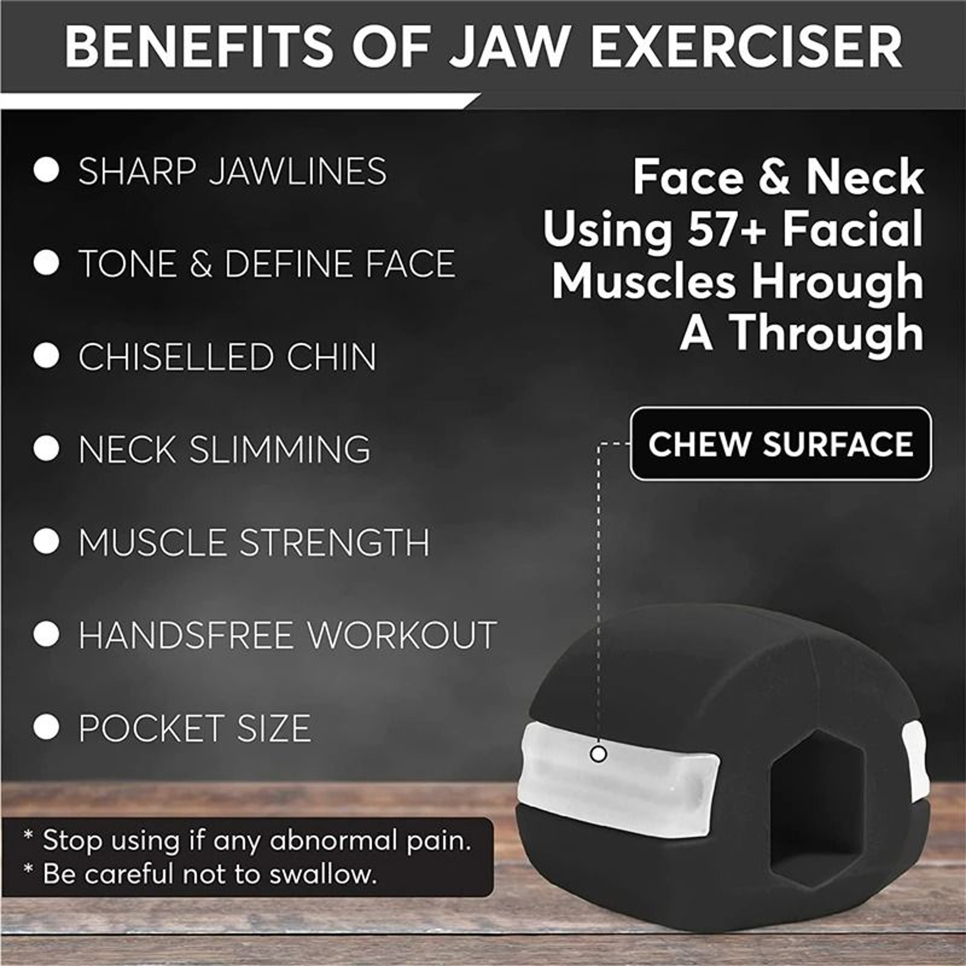 Silicone Jaw Exerciser Set For Face And Neck Muscle Training 5
