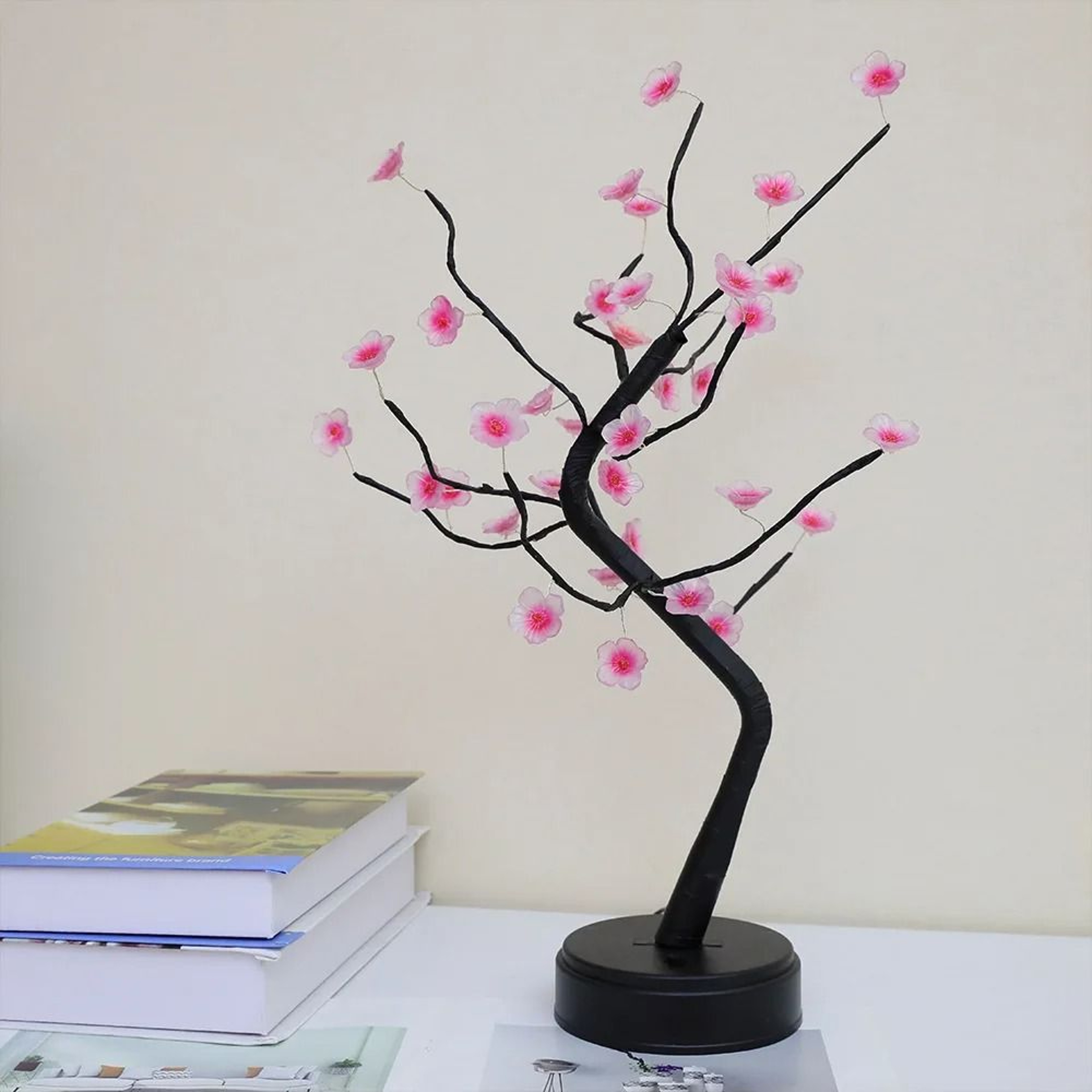 Elegant LED Bonsai Cherry Blossom Lamp For Home Decor 2