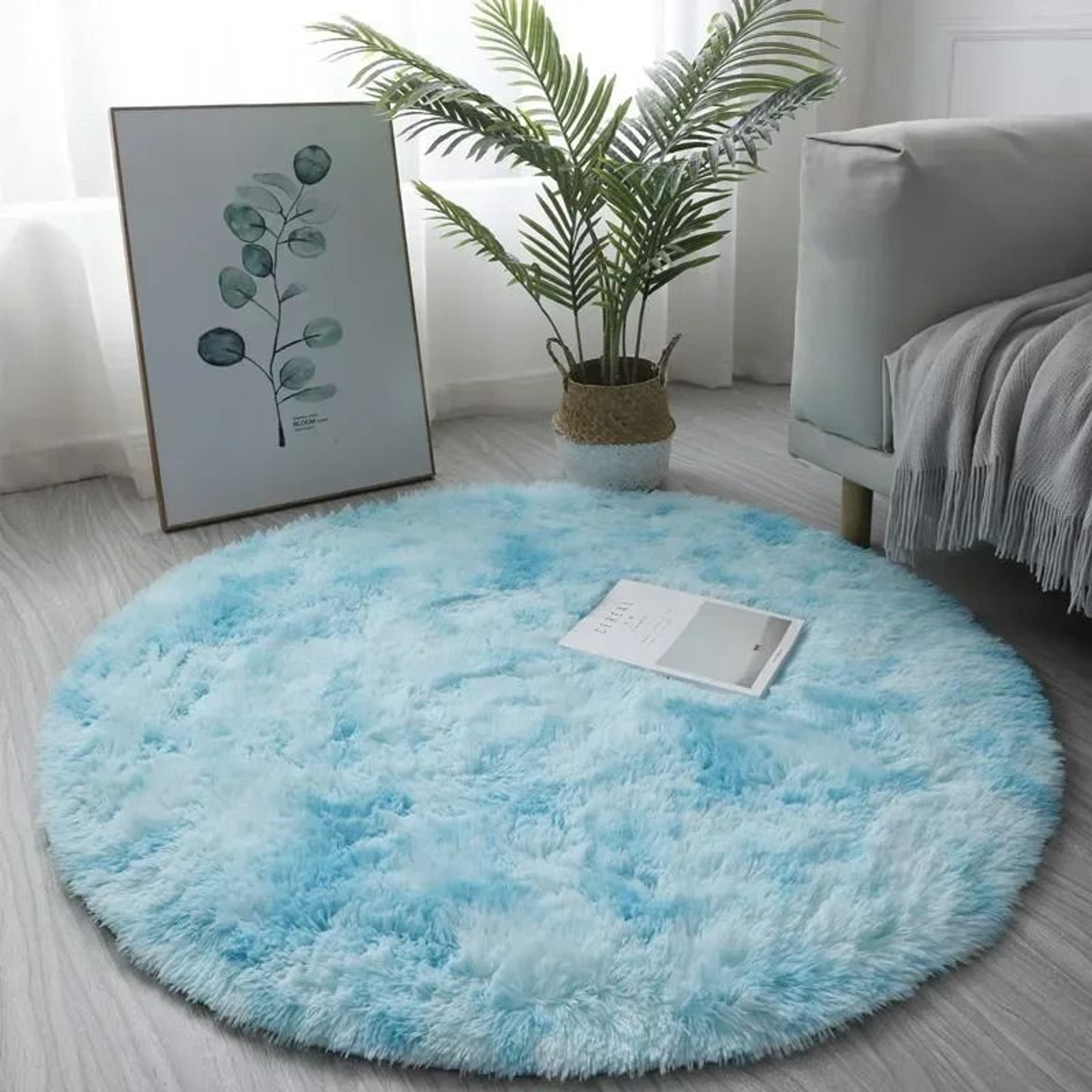 Soft Plush Round Rug Mat For Cozy Home Decoration 8