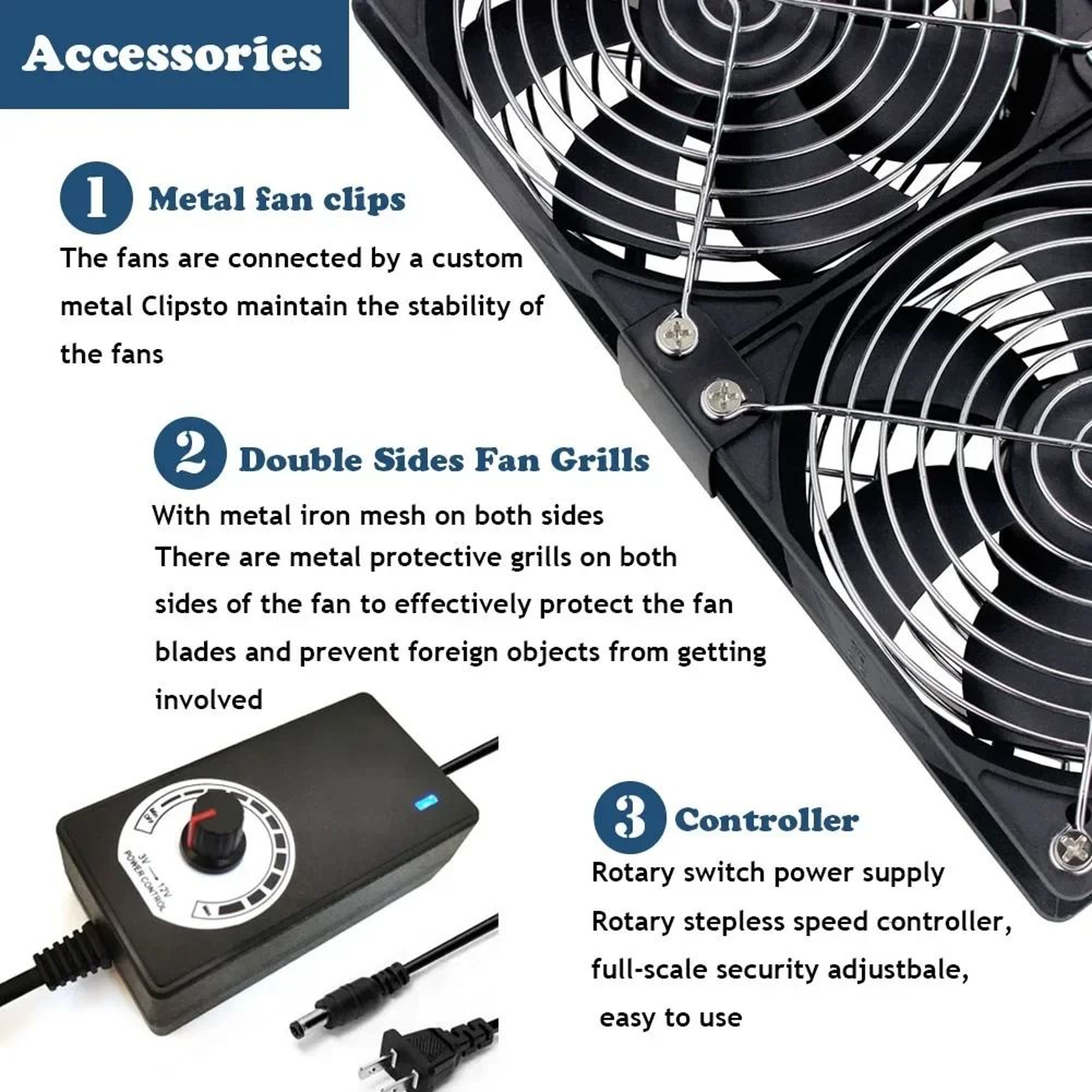 472in Exhaust Cooling Fan For Cabinets Workstations And Equipment 3