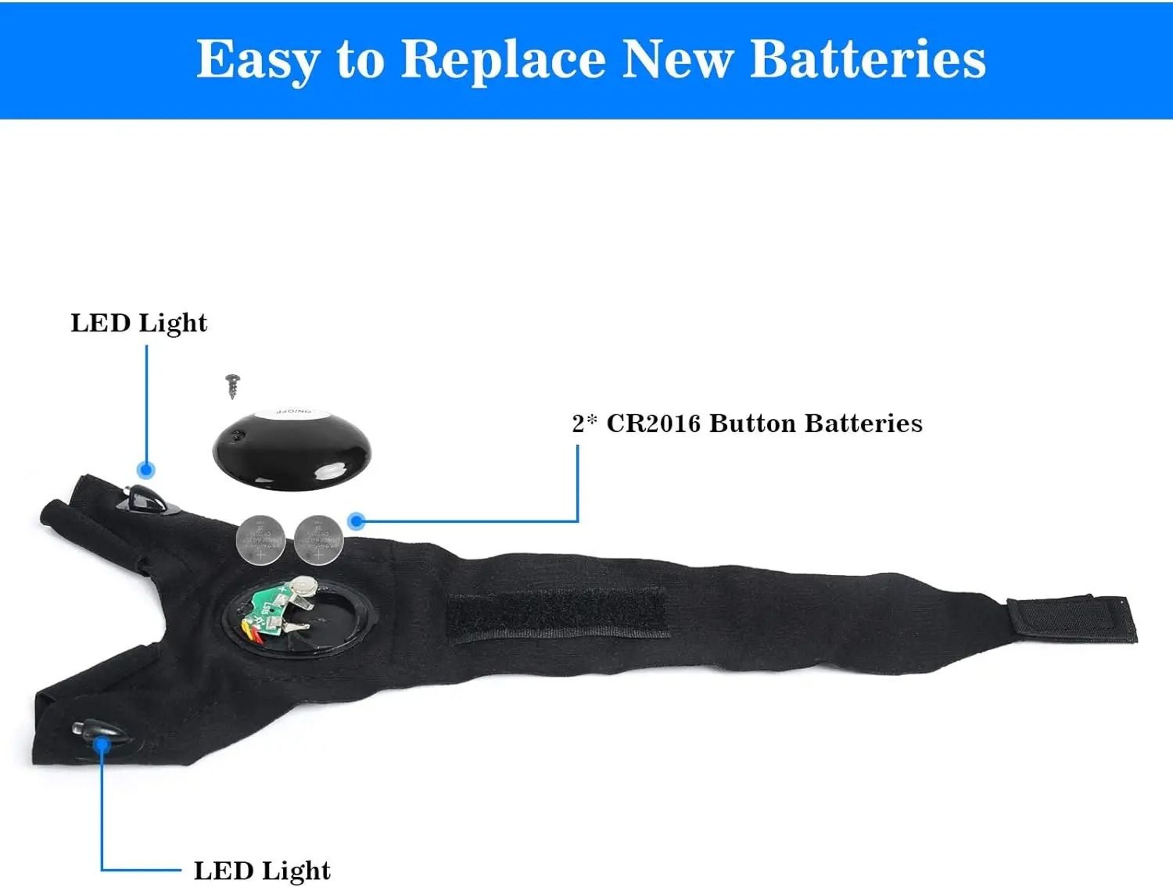 LED Half Finger Gloves For Outdoor Activities And Night Use 5