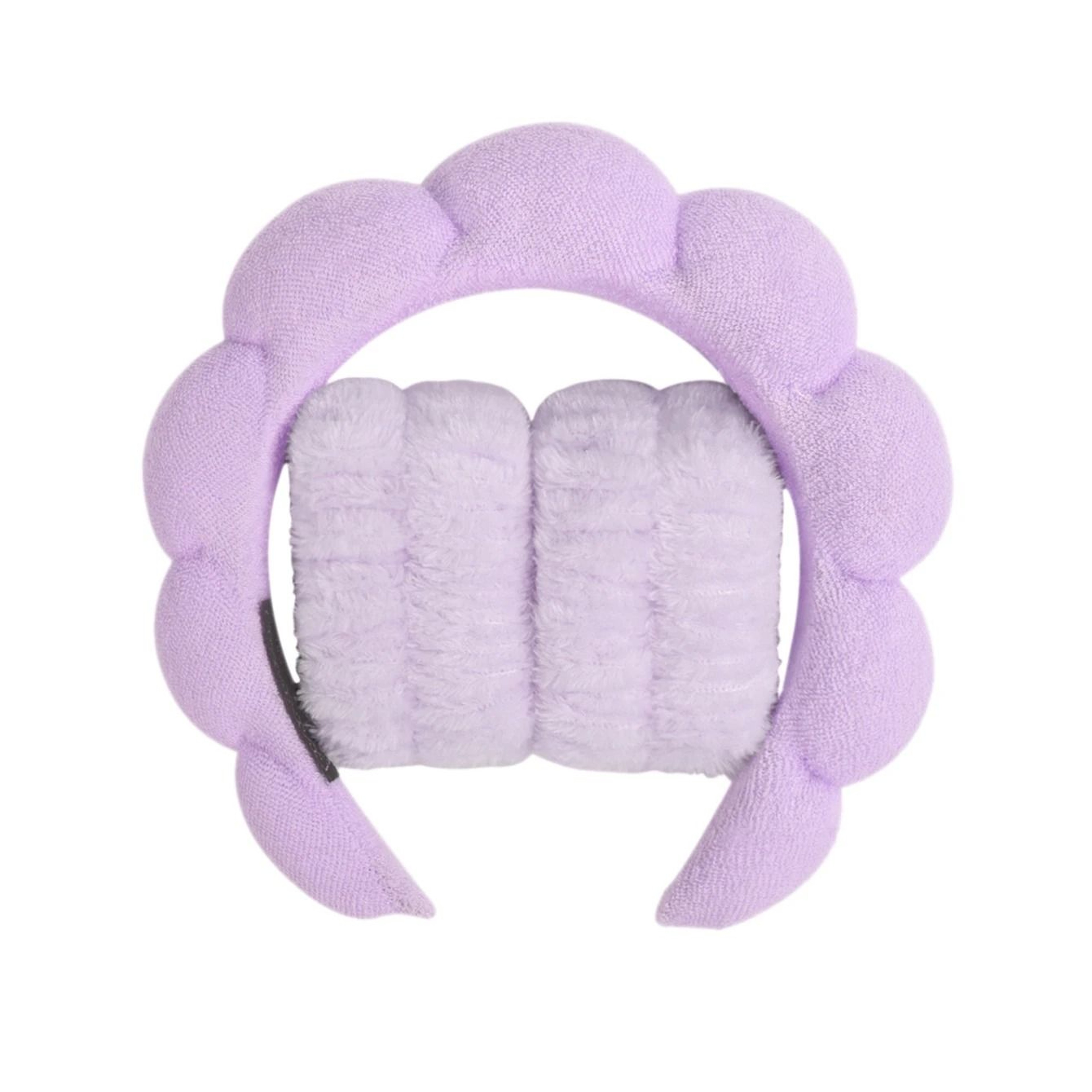 Microfiber Wristband And Puffy Headband Set For Face Washing And Skincare 7