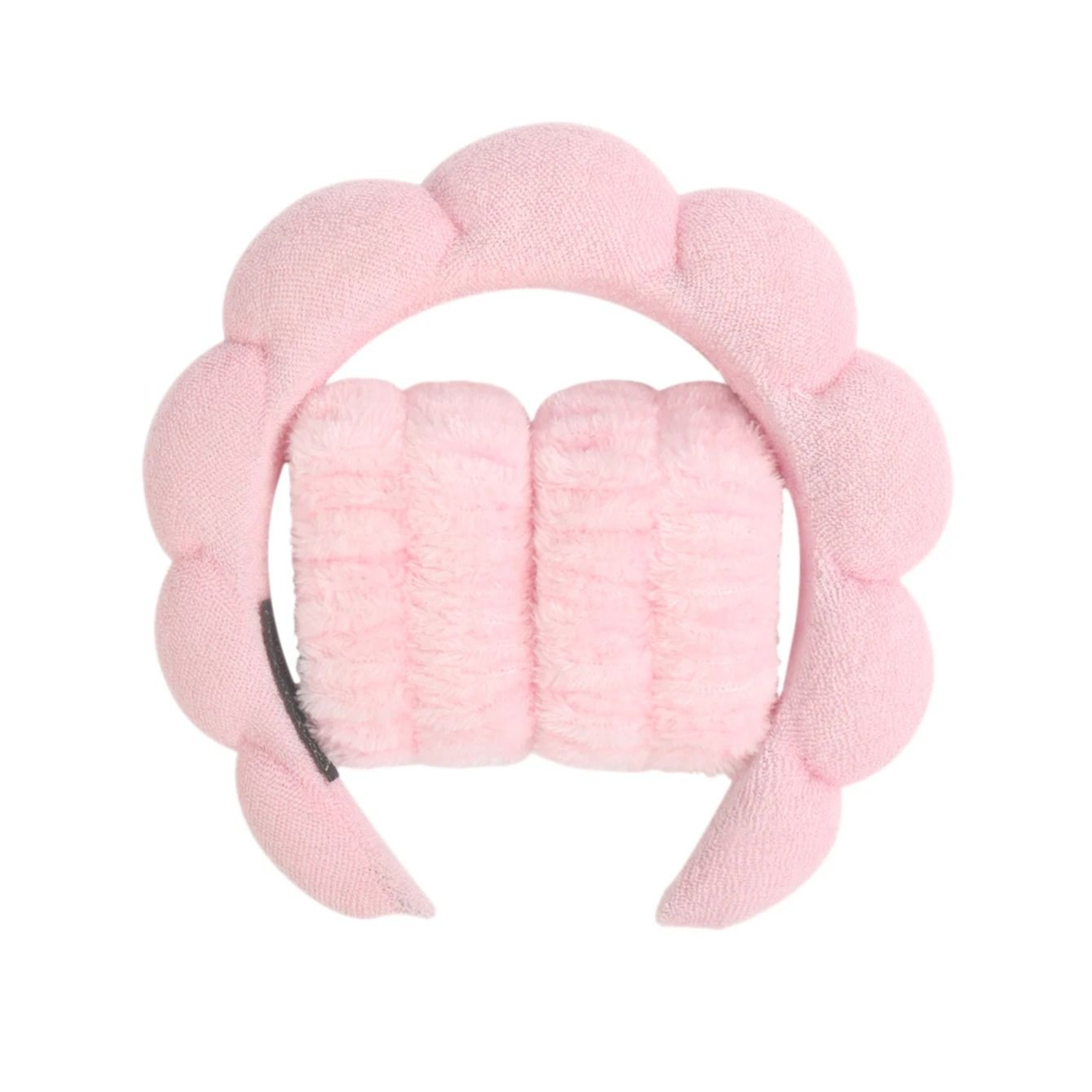 Microfiber Wristband And Puffy Headband Set For Face Washing And Skincare 8