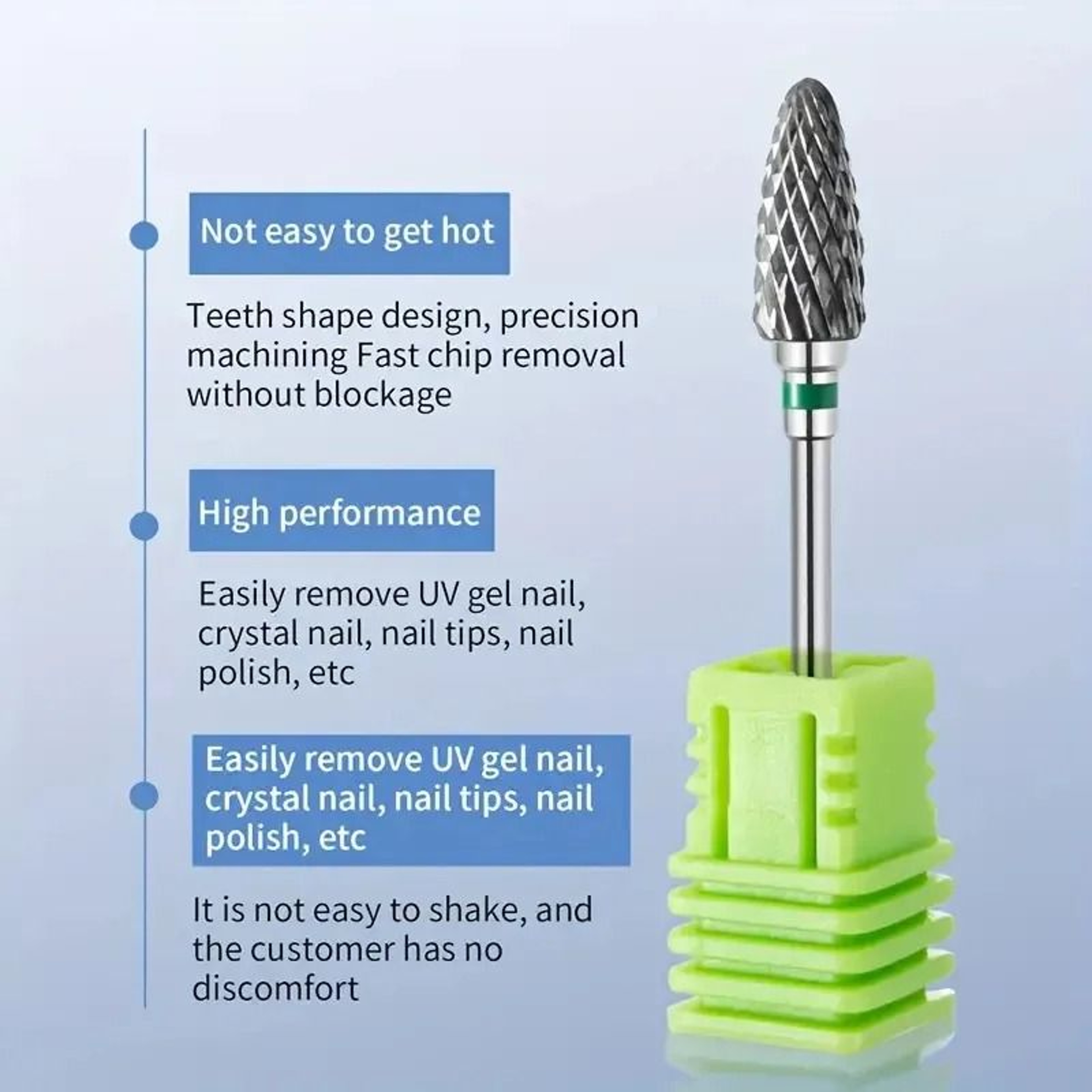 Tungsten Carbide Nail Drill Bits For Electric Manicure Tools 3