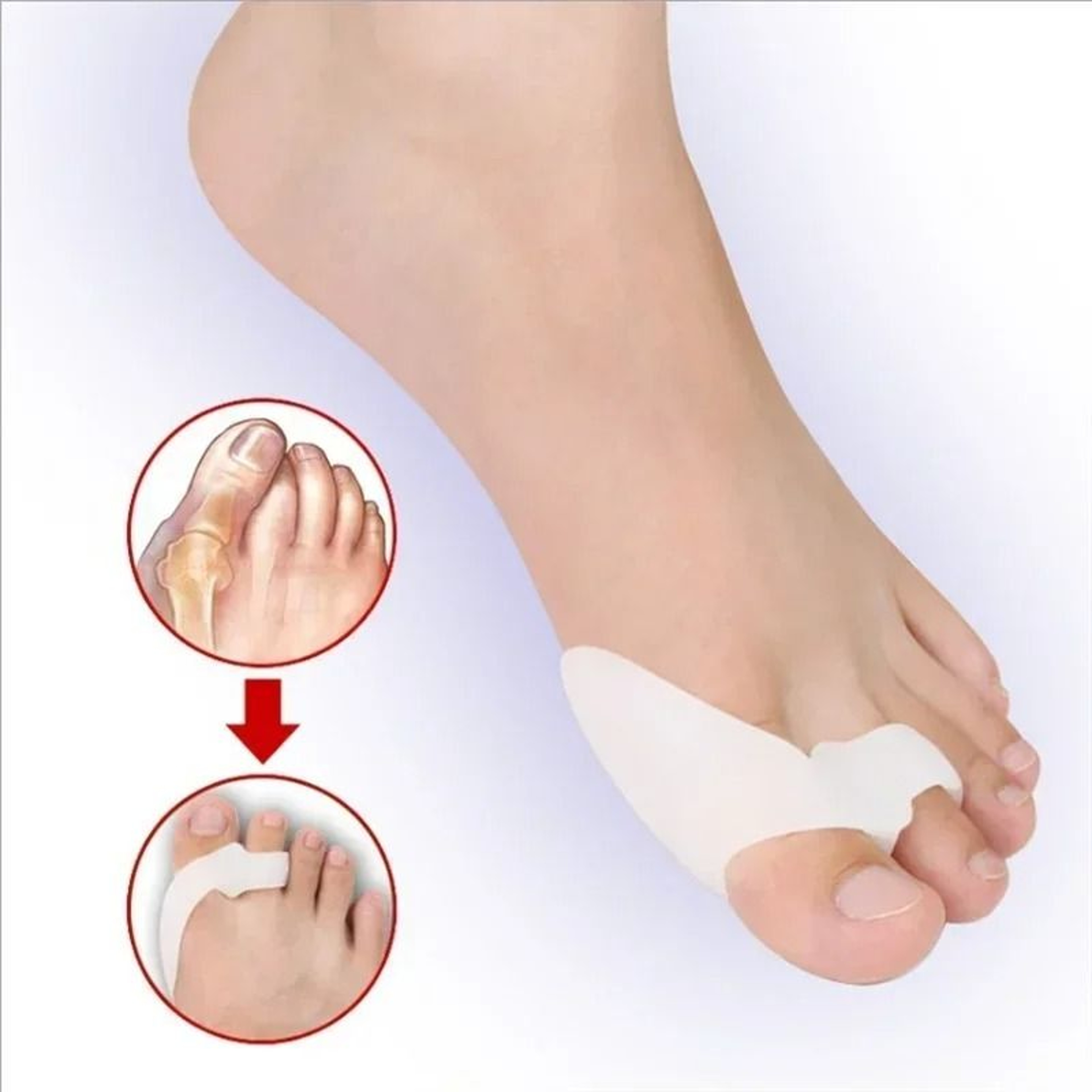 Toe Care Silicone Foot Separator Set 4