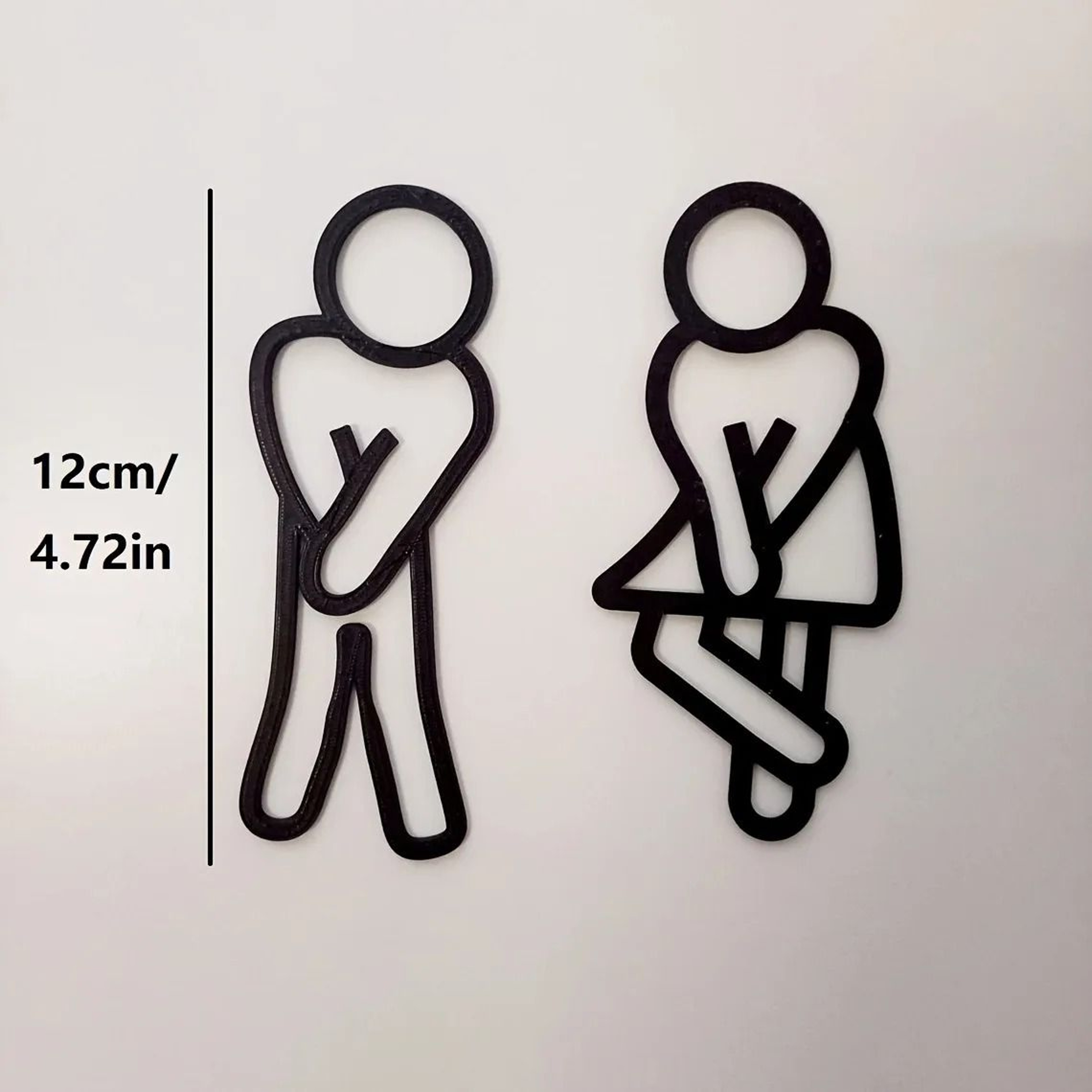 Creative Bathroom Sign Set 5