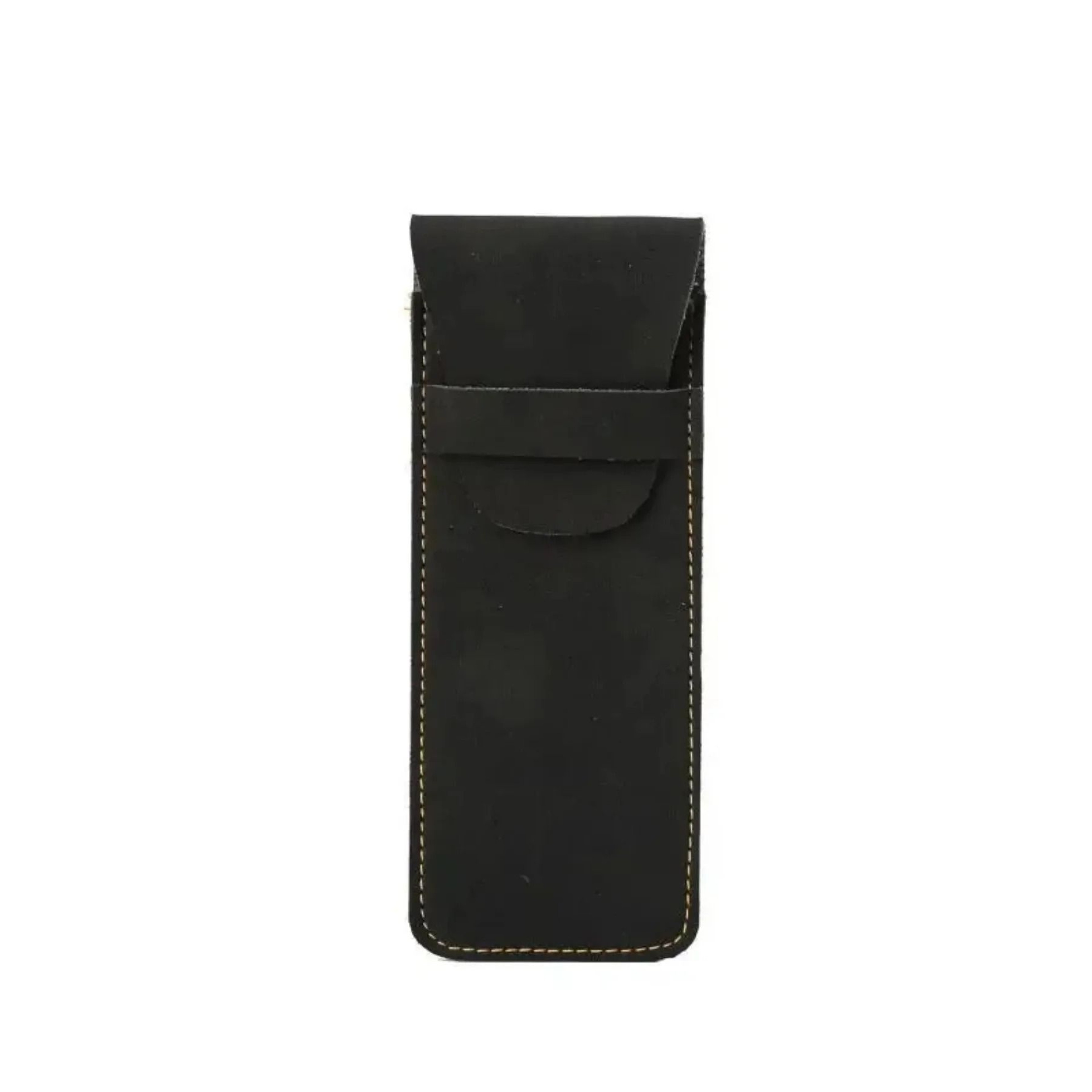 Vintage Frosted PU Leather Double Pen Case Set 6