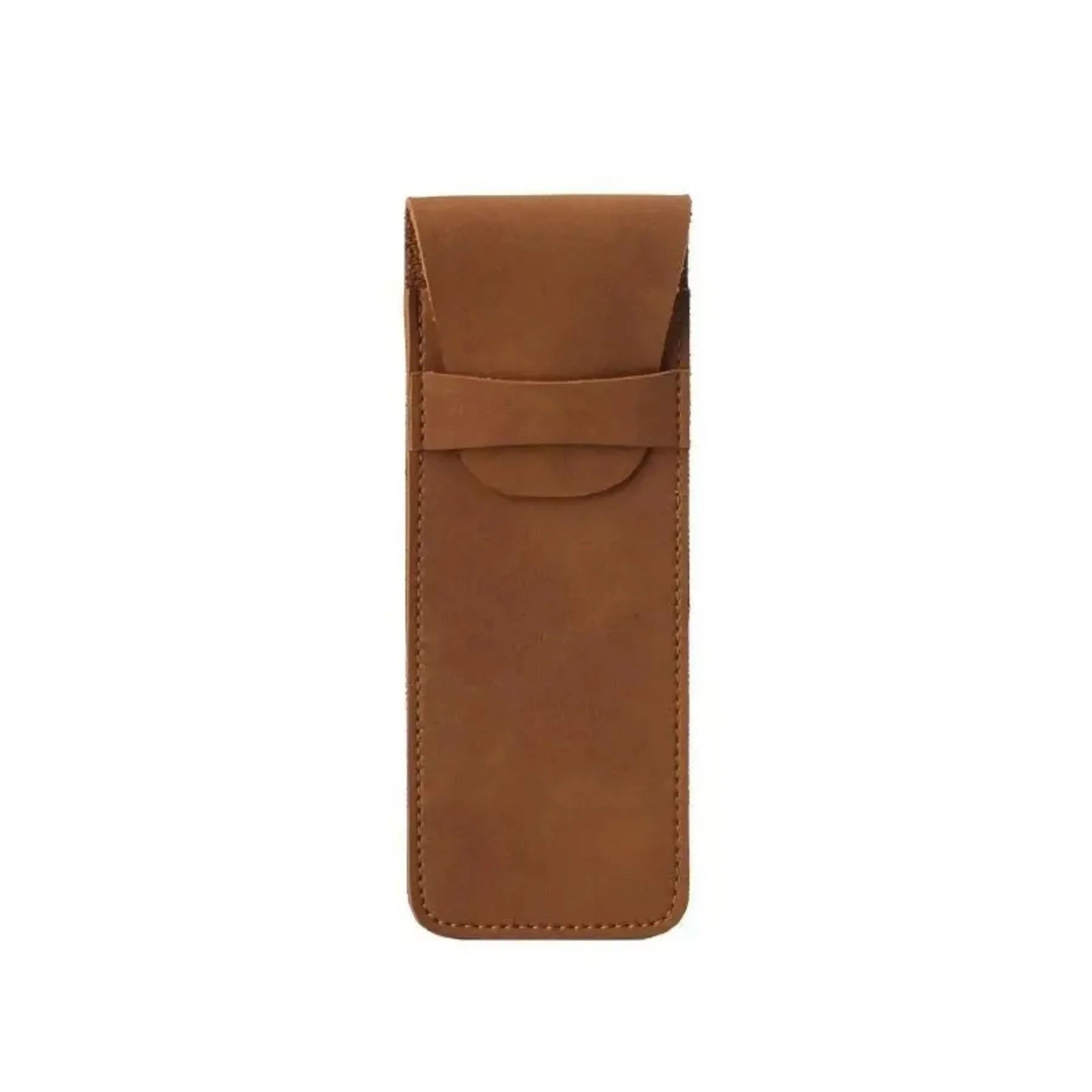 Vintage Frosted PU Leather Double Pen Case Set 8