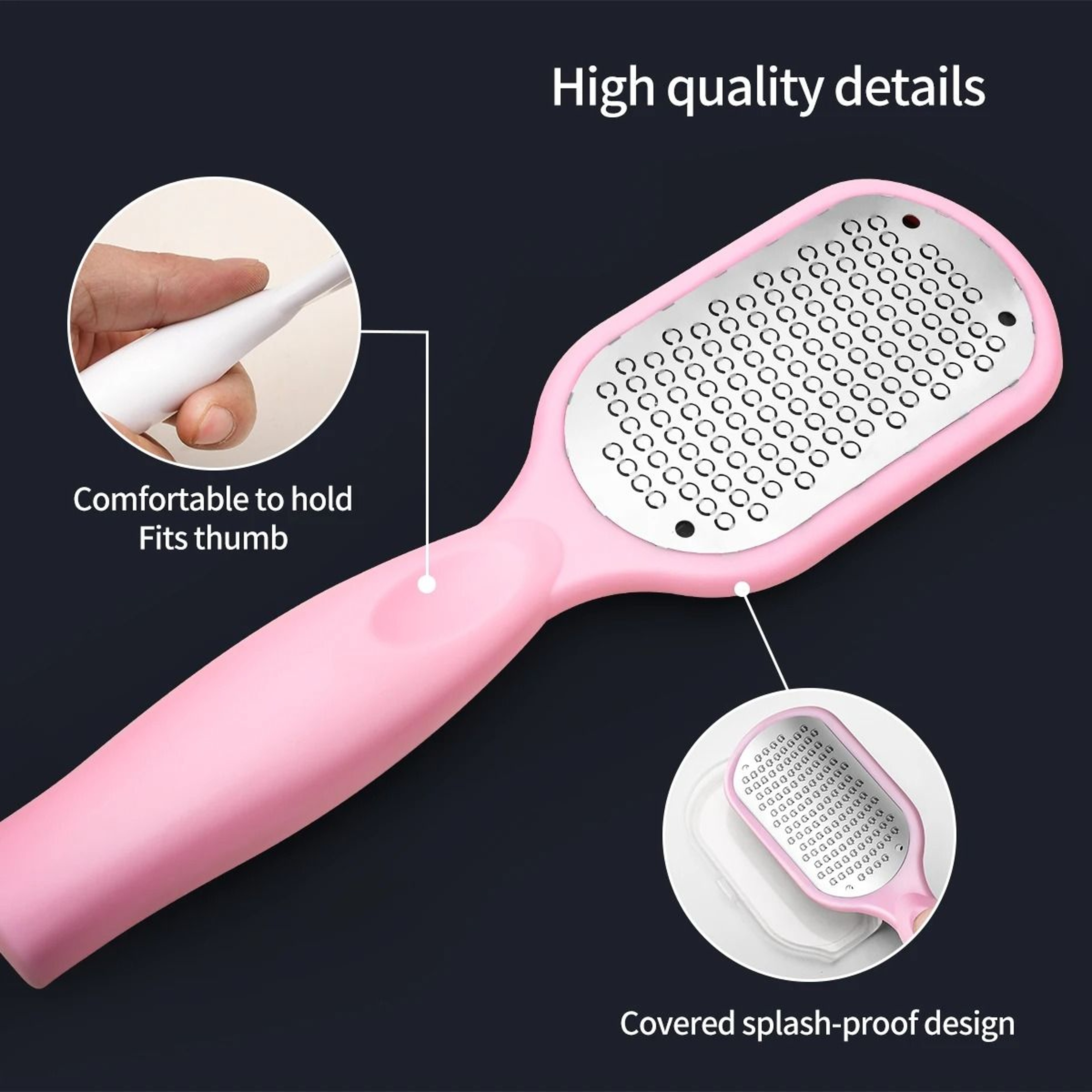 Double Sided Stainless Steel Foot Scrub And Callus Remover 4