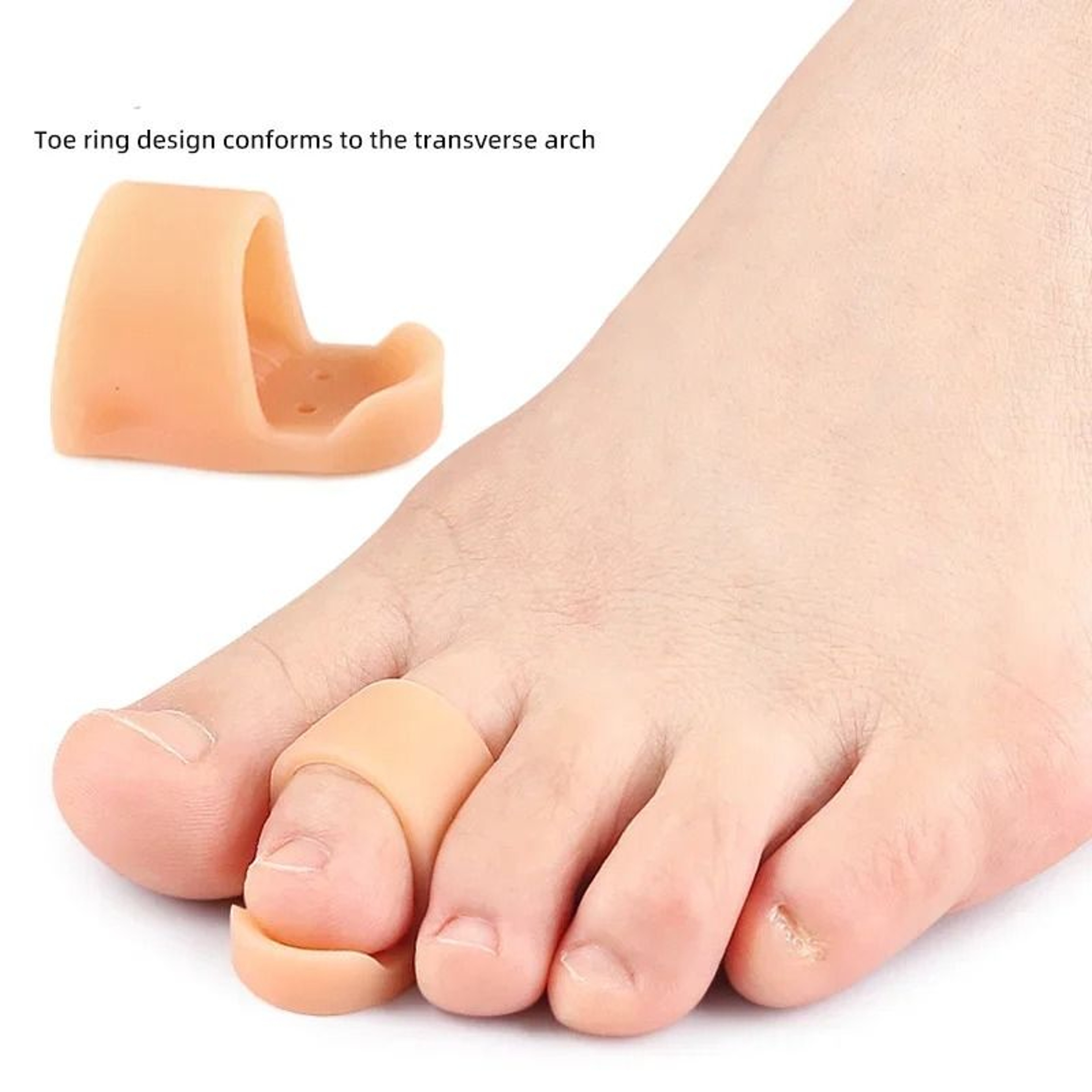 Silicone Toe Straightener And Bunion Relief Pad Set 2