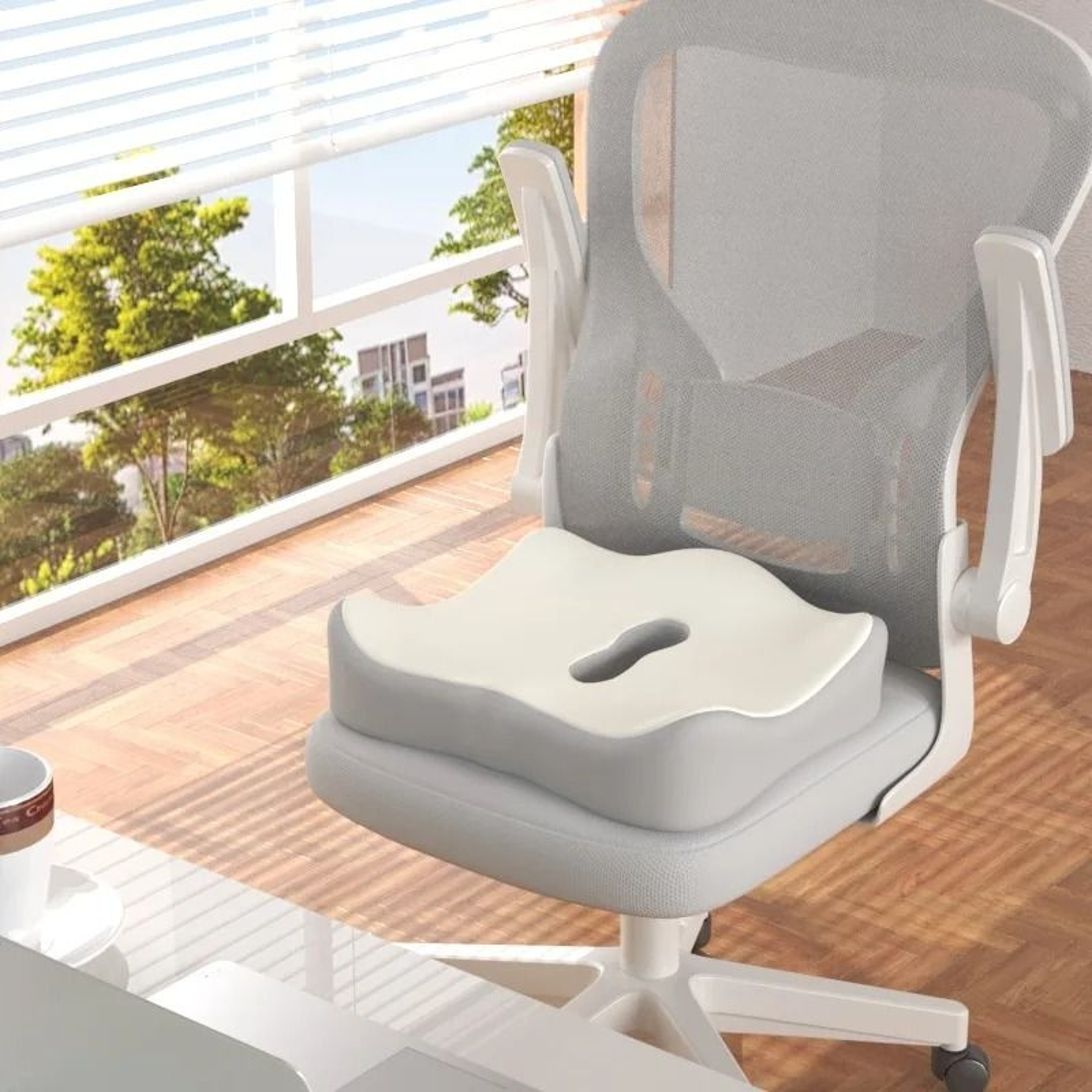 Ergonomic Three Zone Memory Foam Seat Cushion 6