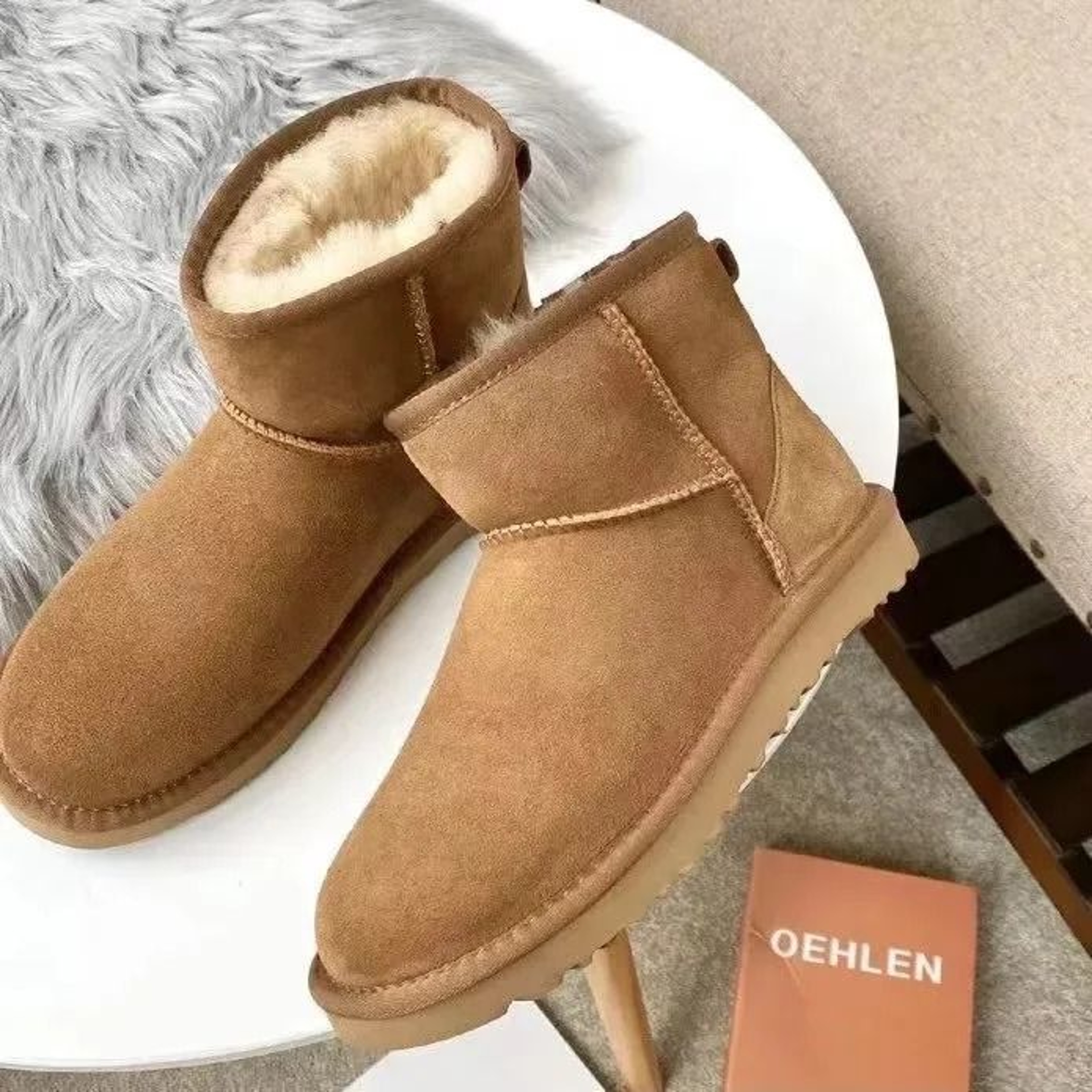 Winter Warm Shearling Lined Snow Boots 7
