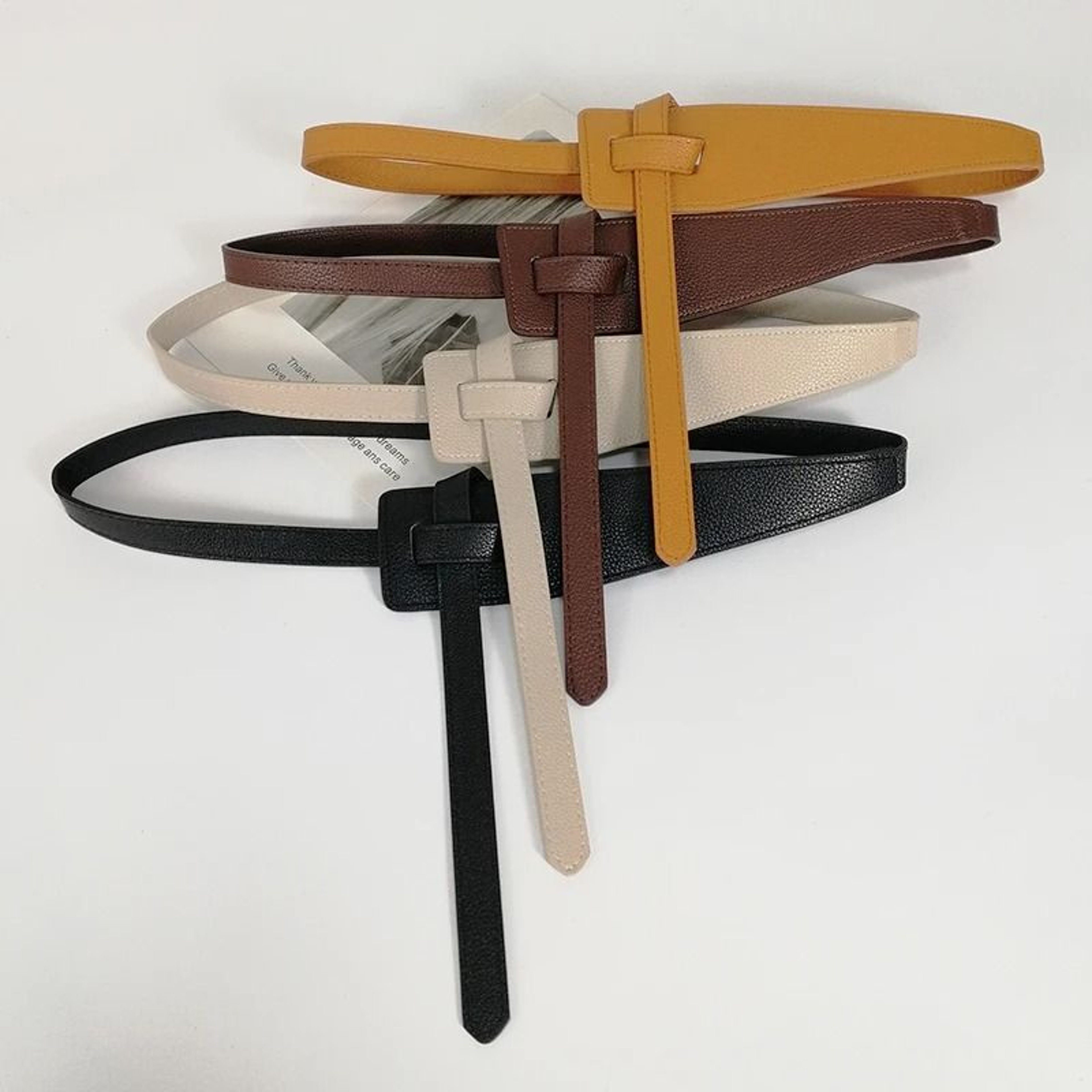Soft Knot Style PU Leather Waist Belt For Women 2